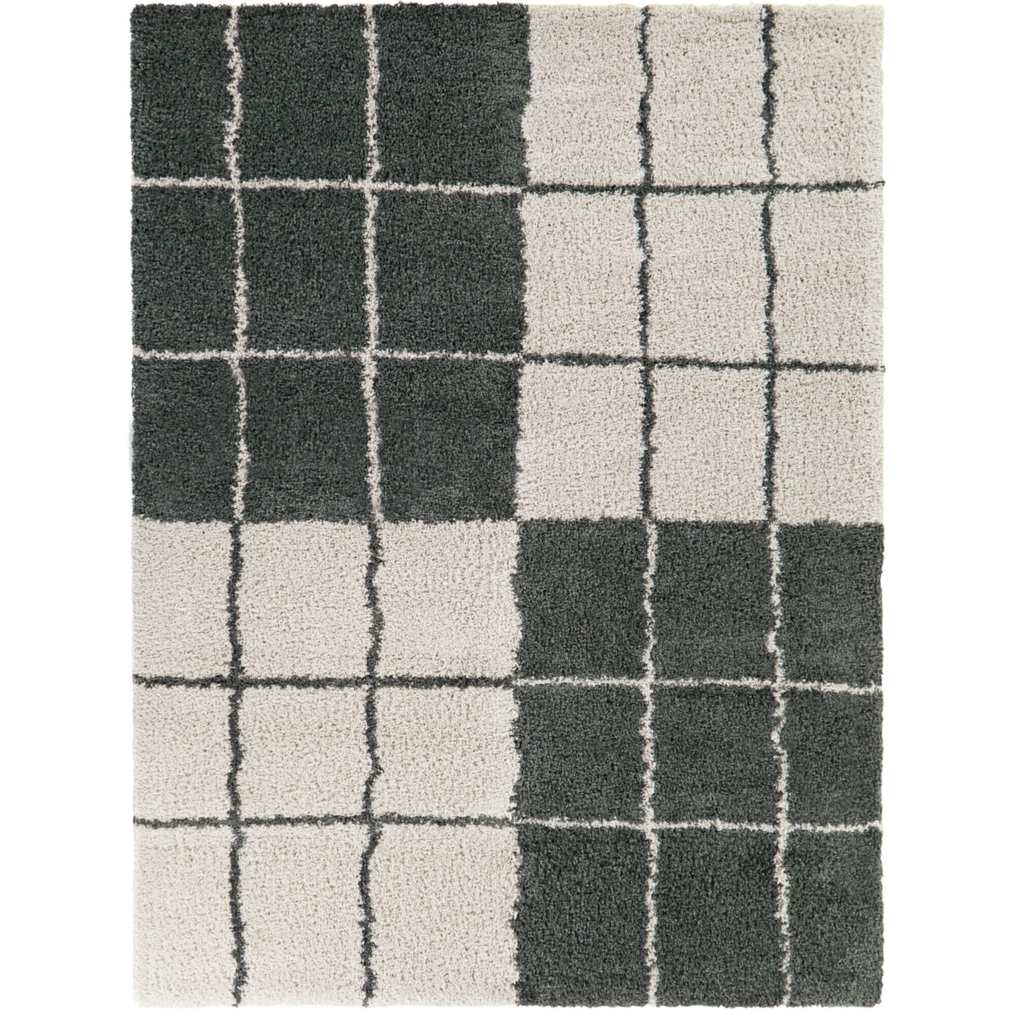 Balta Rugs Morton 5' 3" x 7' Area Rug, Teal/Ivory, large