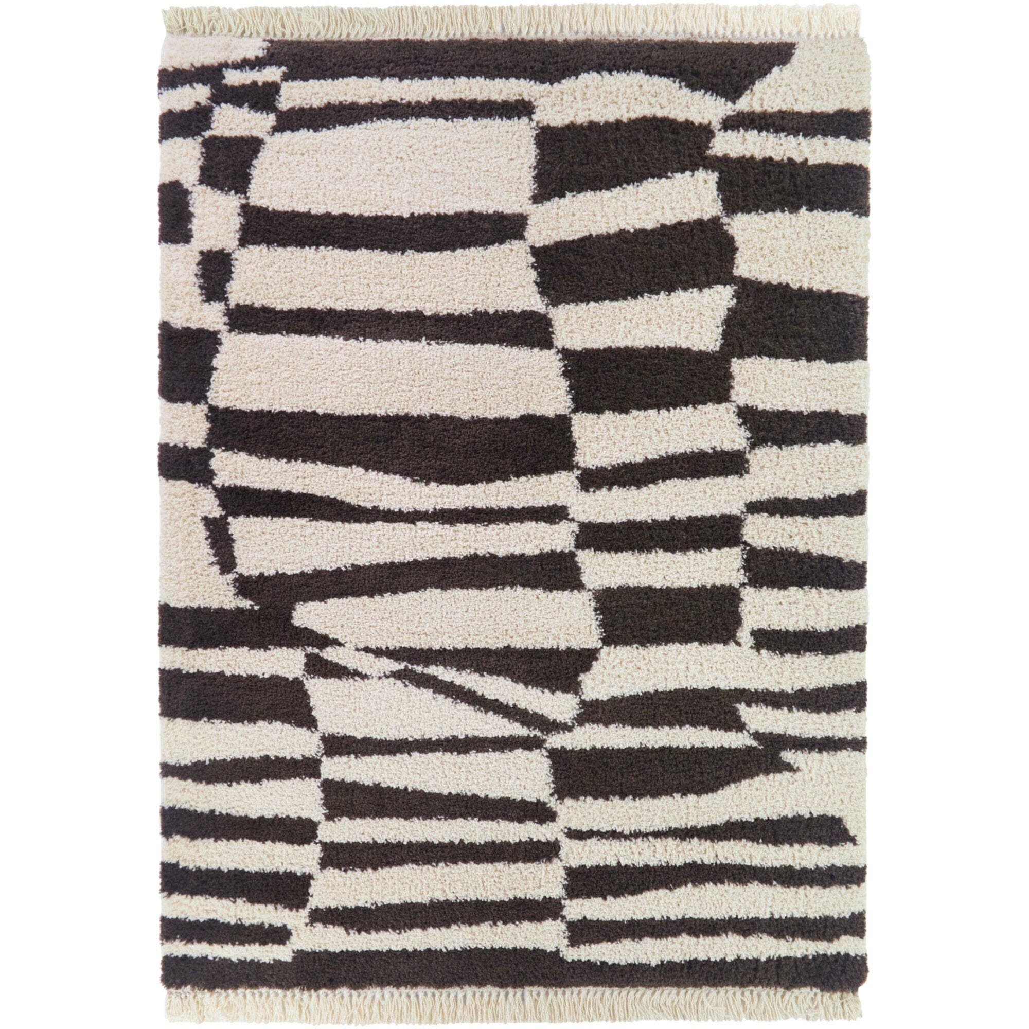 Balta Rugs Parnassa 5' 3" x 7' Area Rug, Charcoal/Cream, large