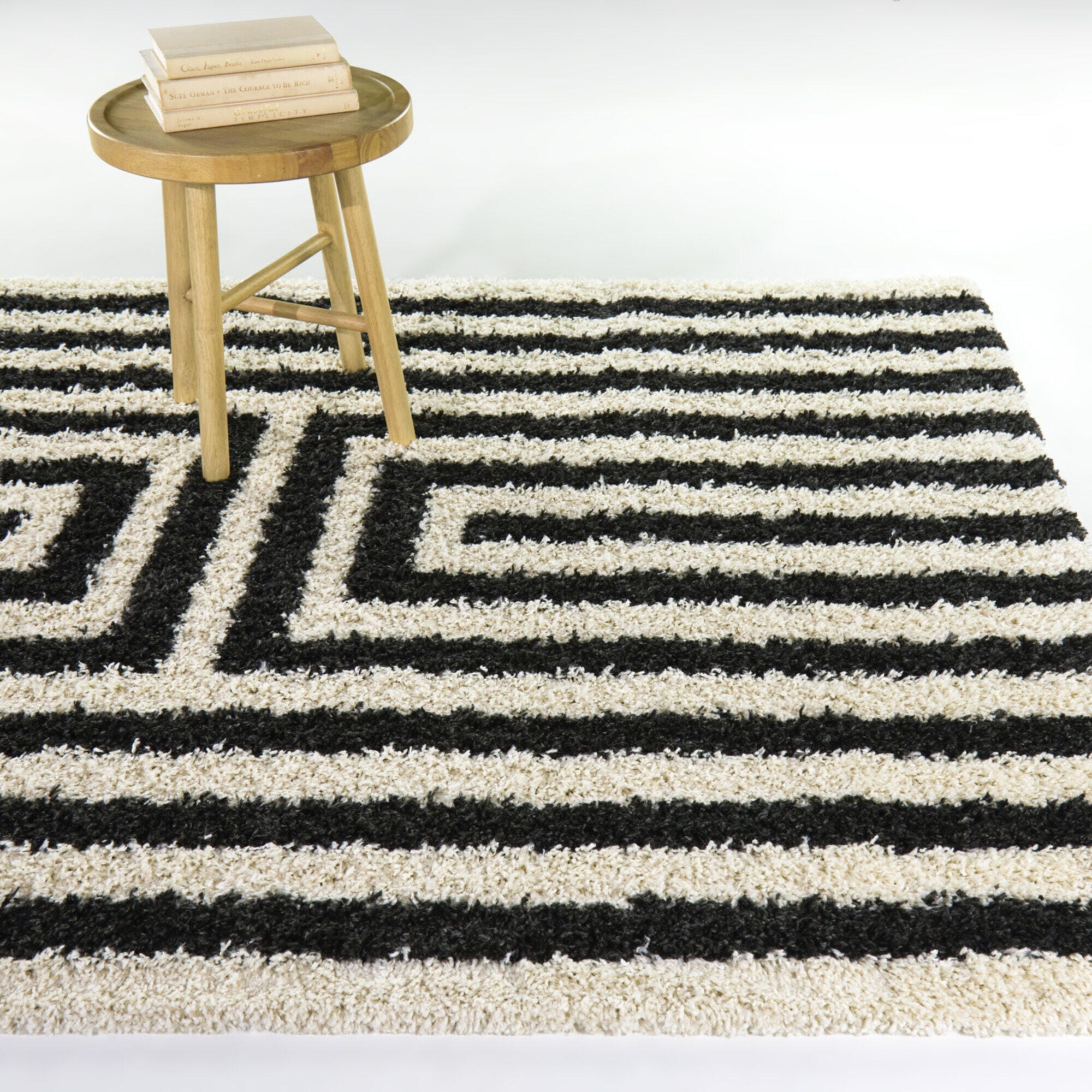 Balta Rugs Philbin 7' 10" x 10' Area Rug, Cream/Black, rollover