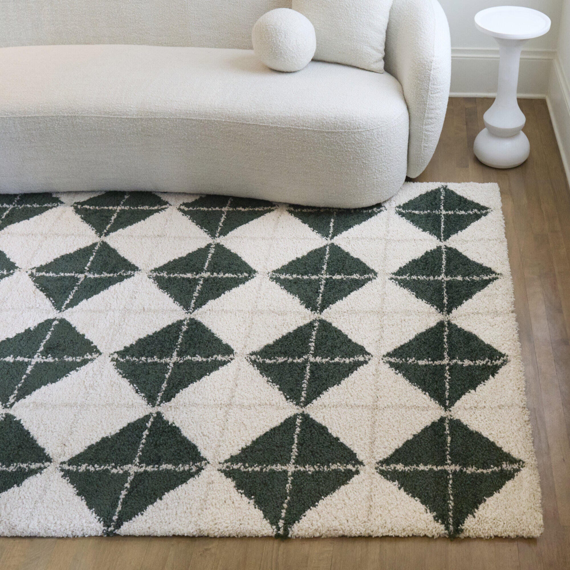 Balta Rugs Quarterman 5' 3" x 7' Area Rug, Green/Ivory, rollover