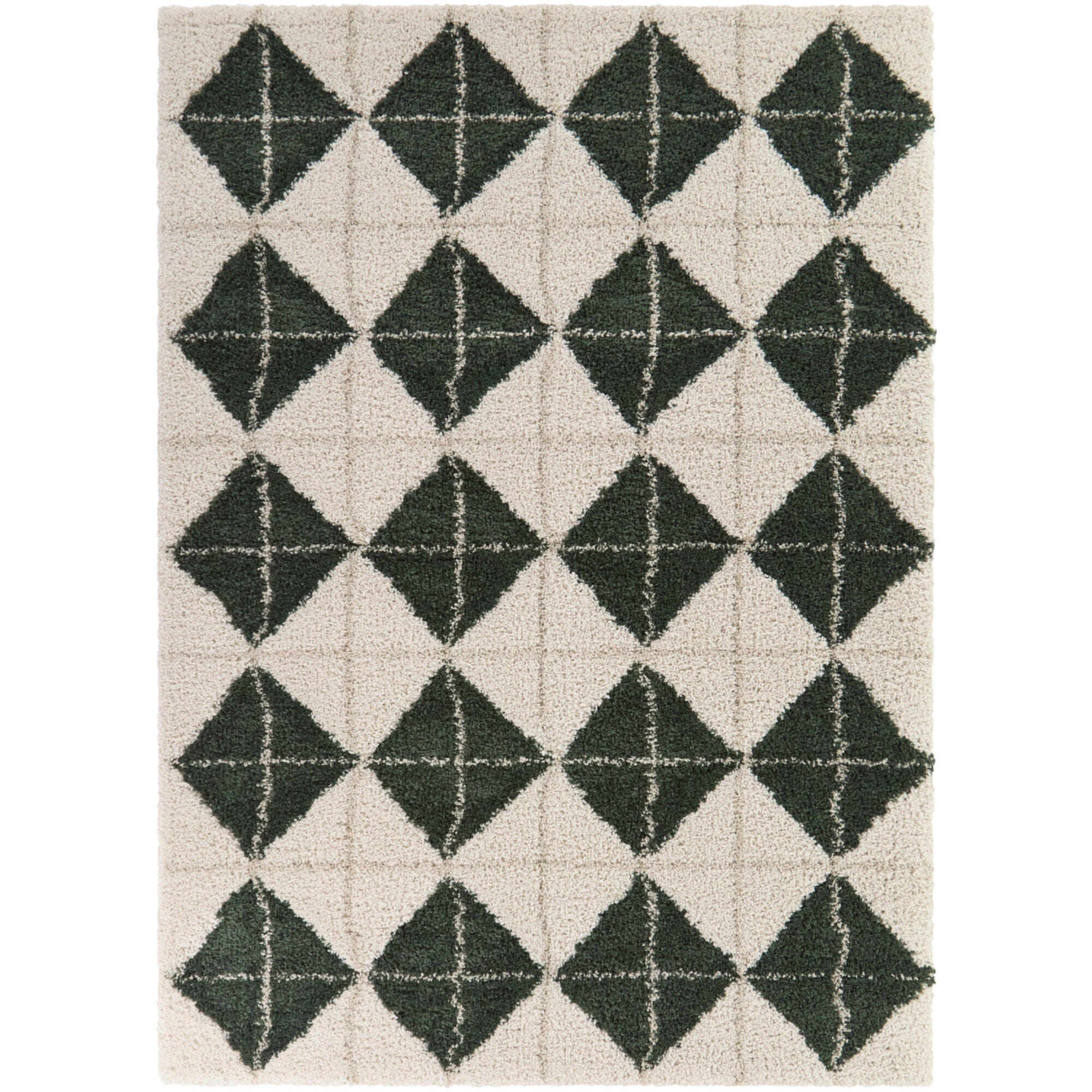 Balta Rugs Quarterman 5' 3" x 7' Area Rug, Green/Ivory, large