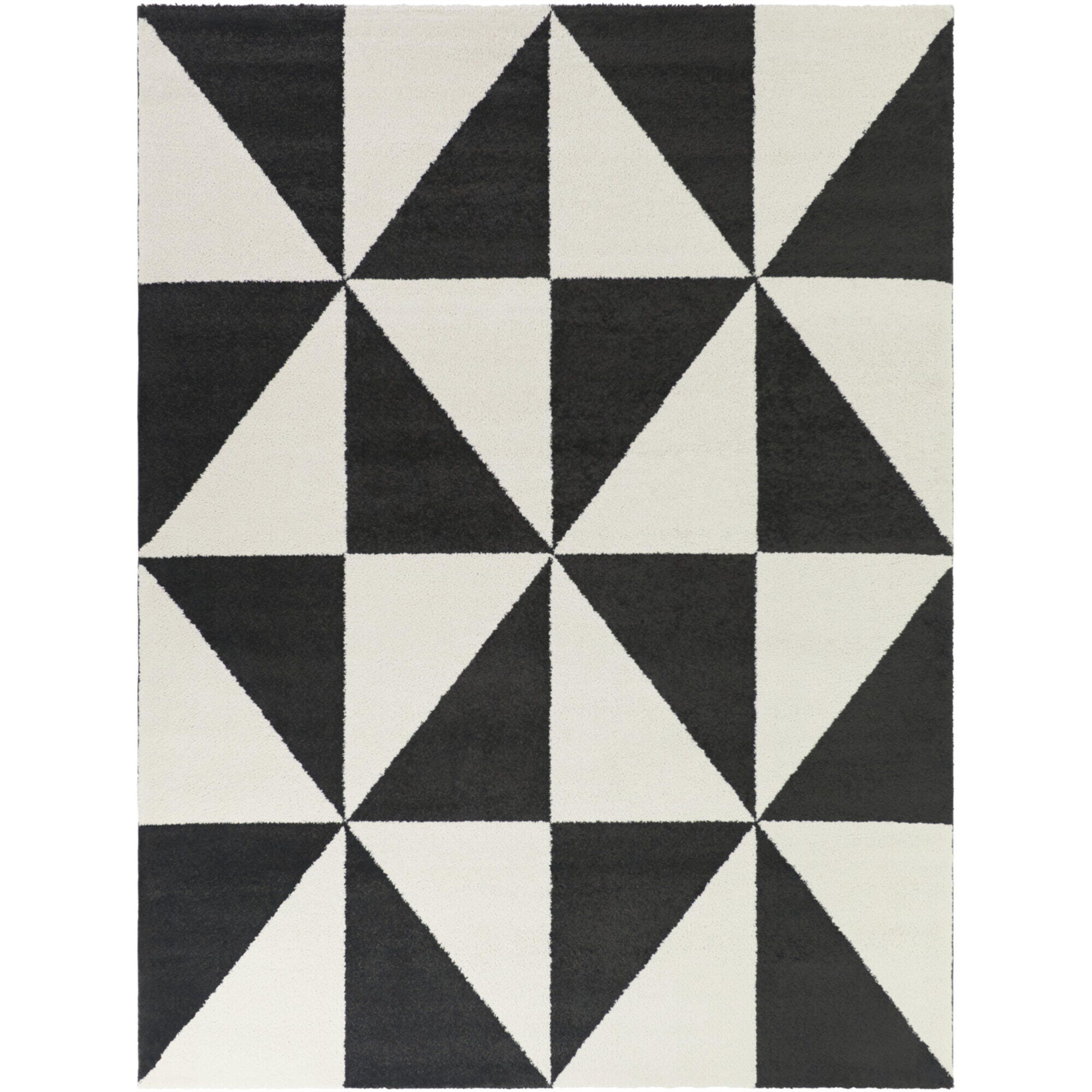 Balta Rugs Rex 5' 3" x 7' Area Rug, Charcoal/Ivory, large