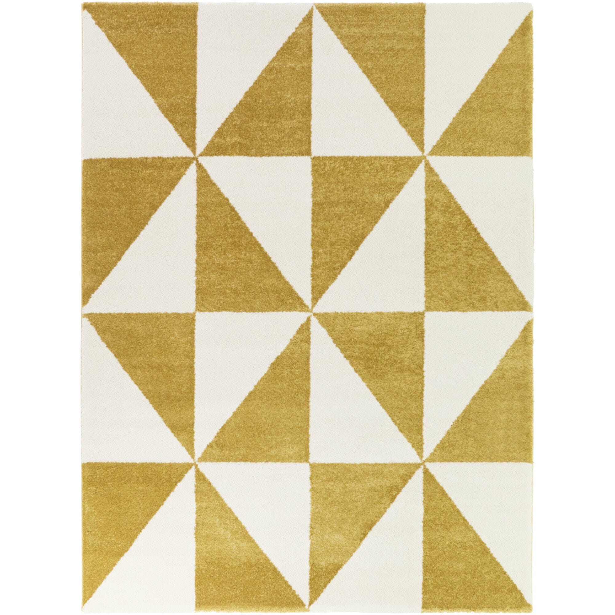 Balta Rugs Rex 5' 3" x 7' Area Rug, Yellow/Ivory, large