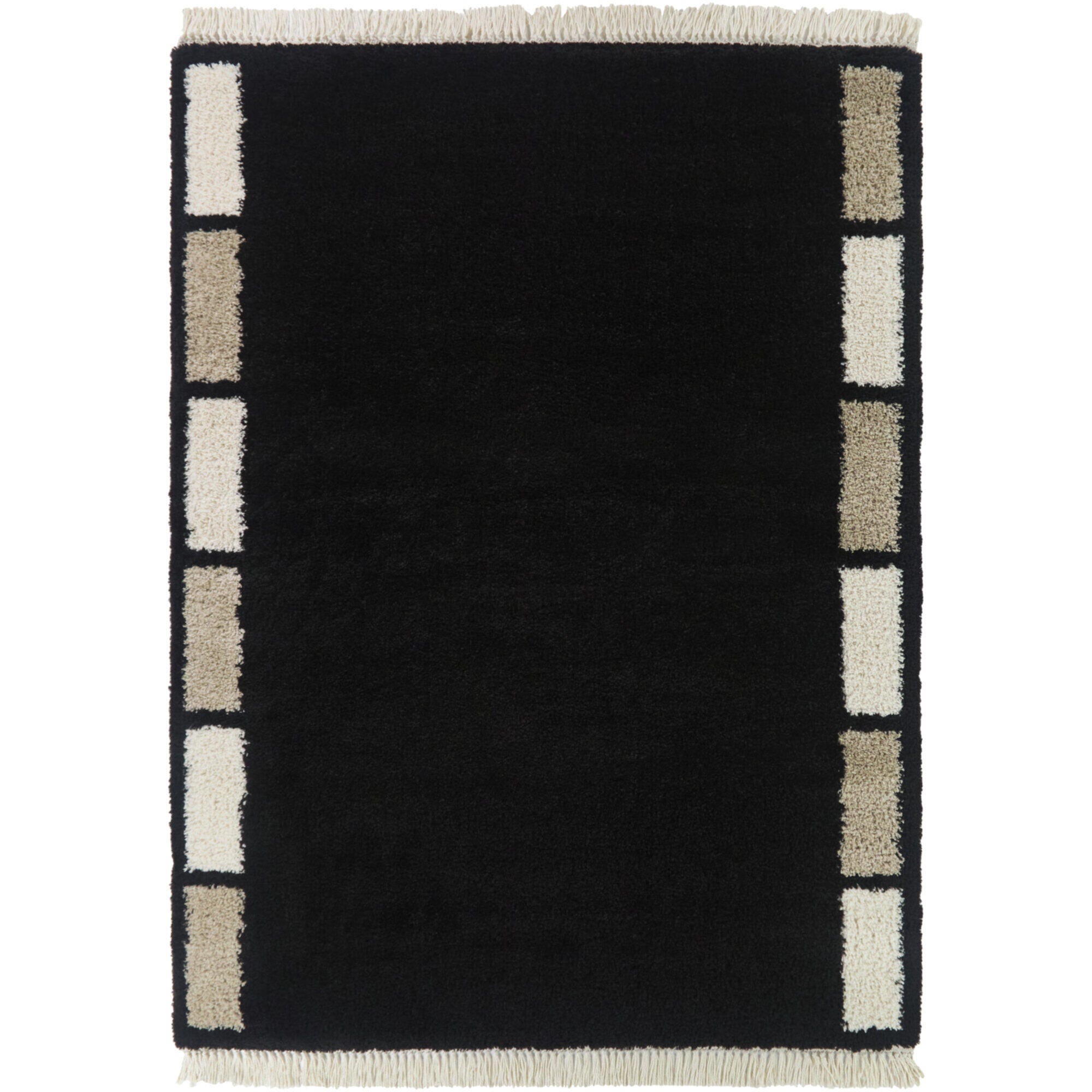 Balta Rugs Rohan 5' 3" x 7' Area Rug, Black/Cream, large