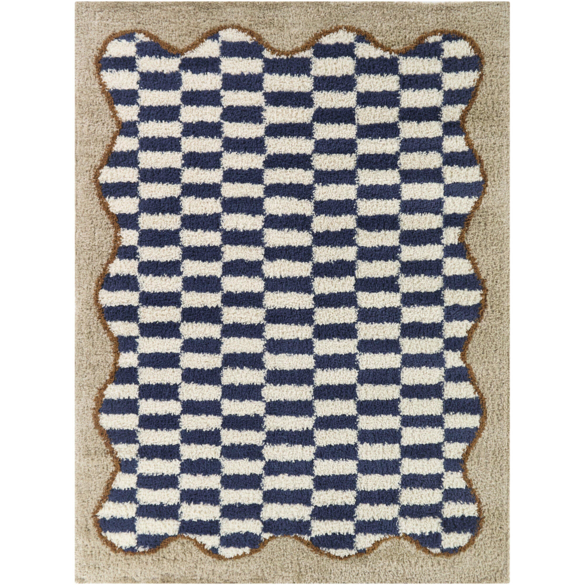 Balta Rugs Timandra 5' 3" x 7' Area Rug, Navy/Beige, large