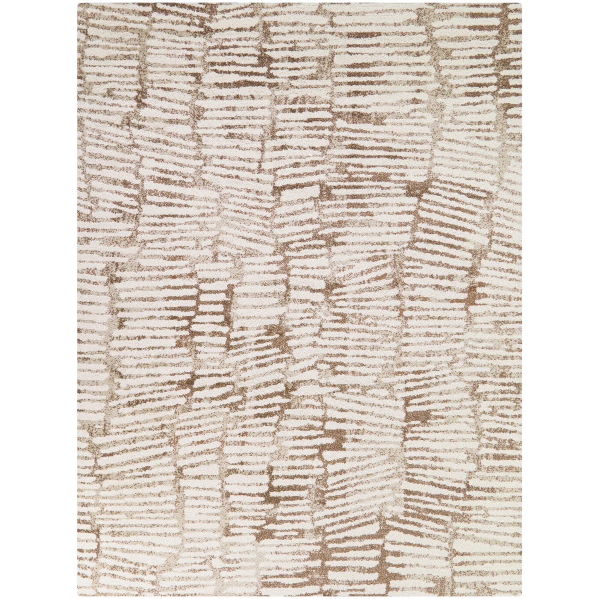 Balta Rugs Verner 5' 3" x 7' Area Rug, Brown/White, large