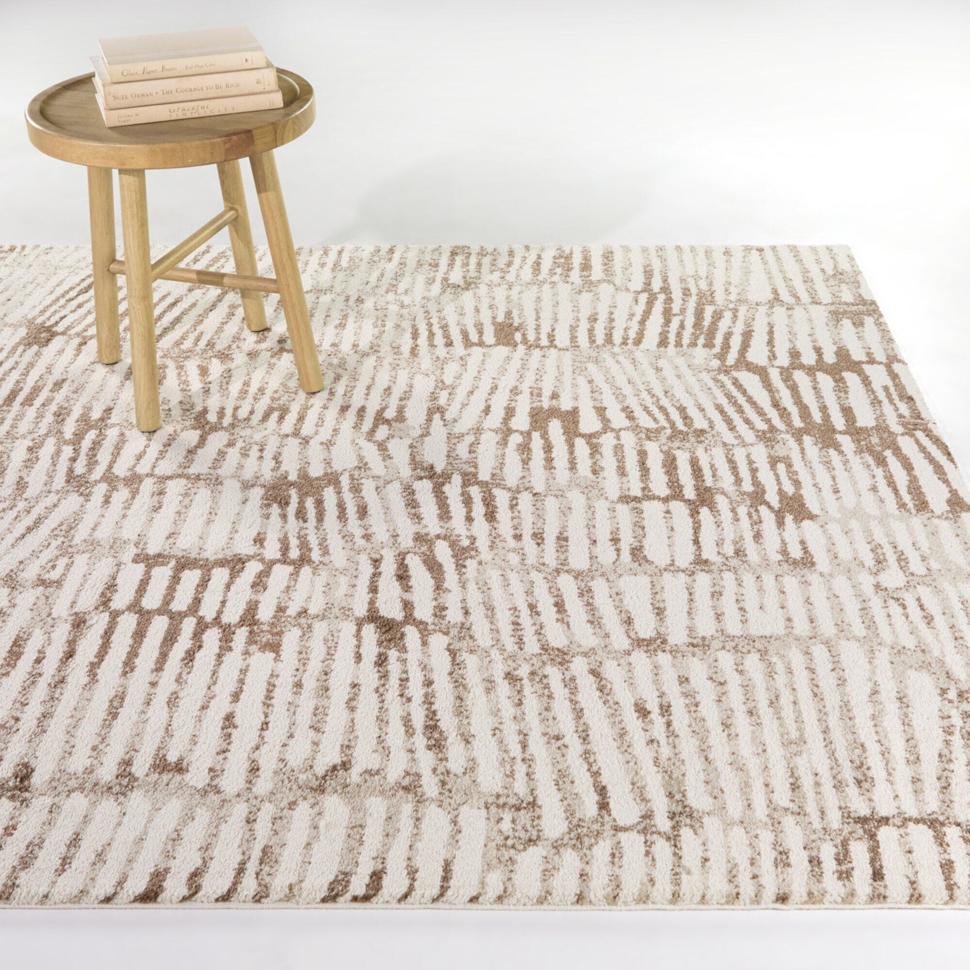 Balta Rugs Verner 7' 10" x 10' Area Rug, Brown/White, rollover