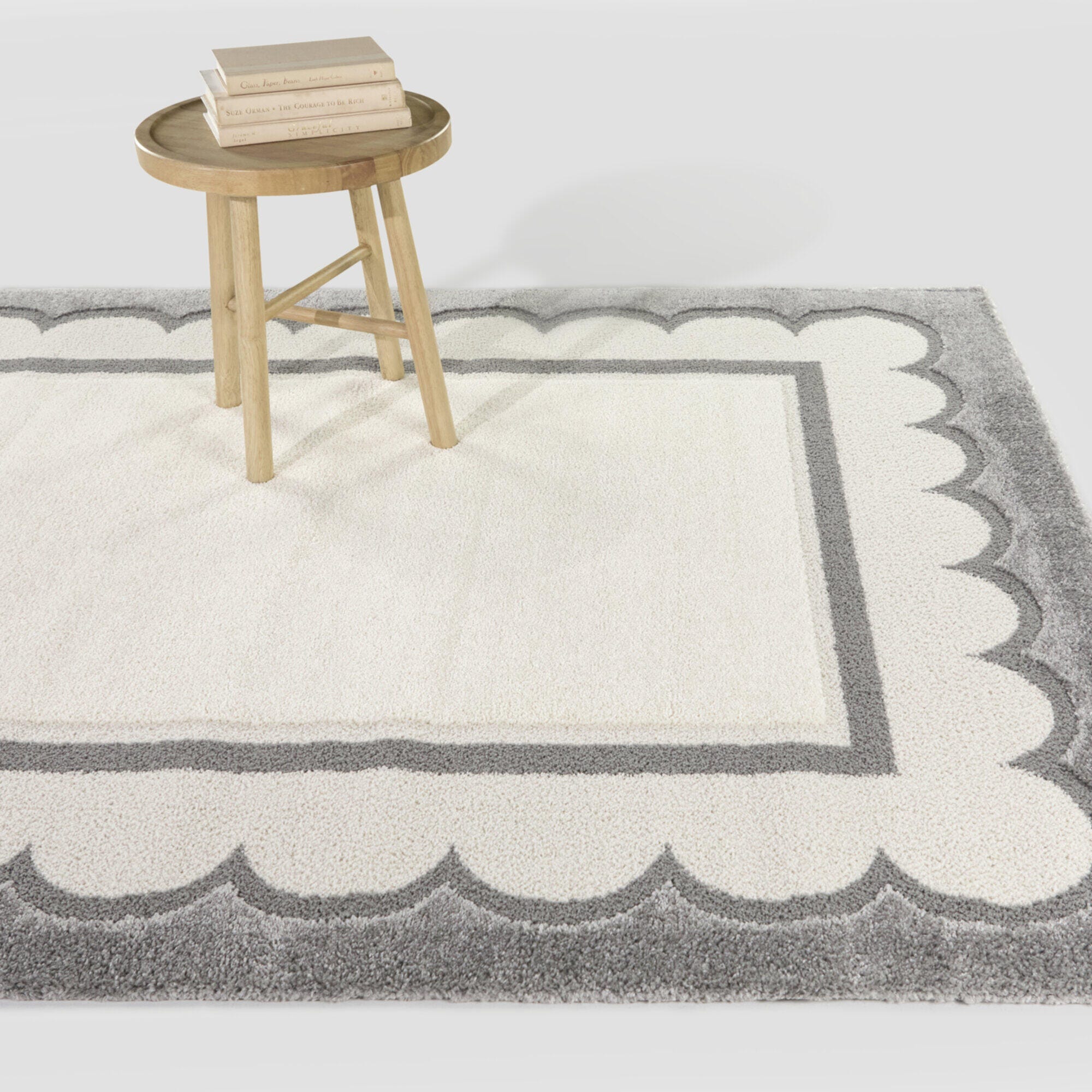 Balta Rugs Wendell 5' 3" x 7' Area Rug, Gray/Ivory, rollover