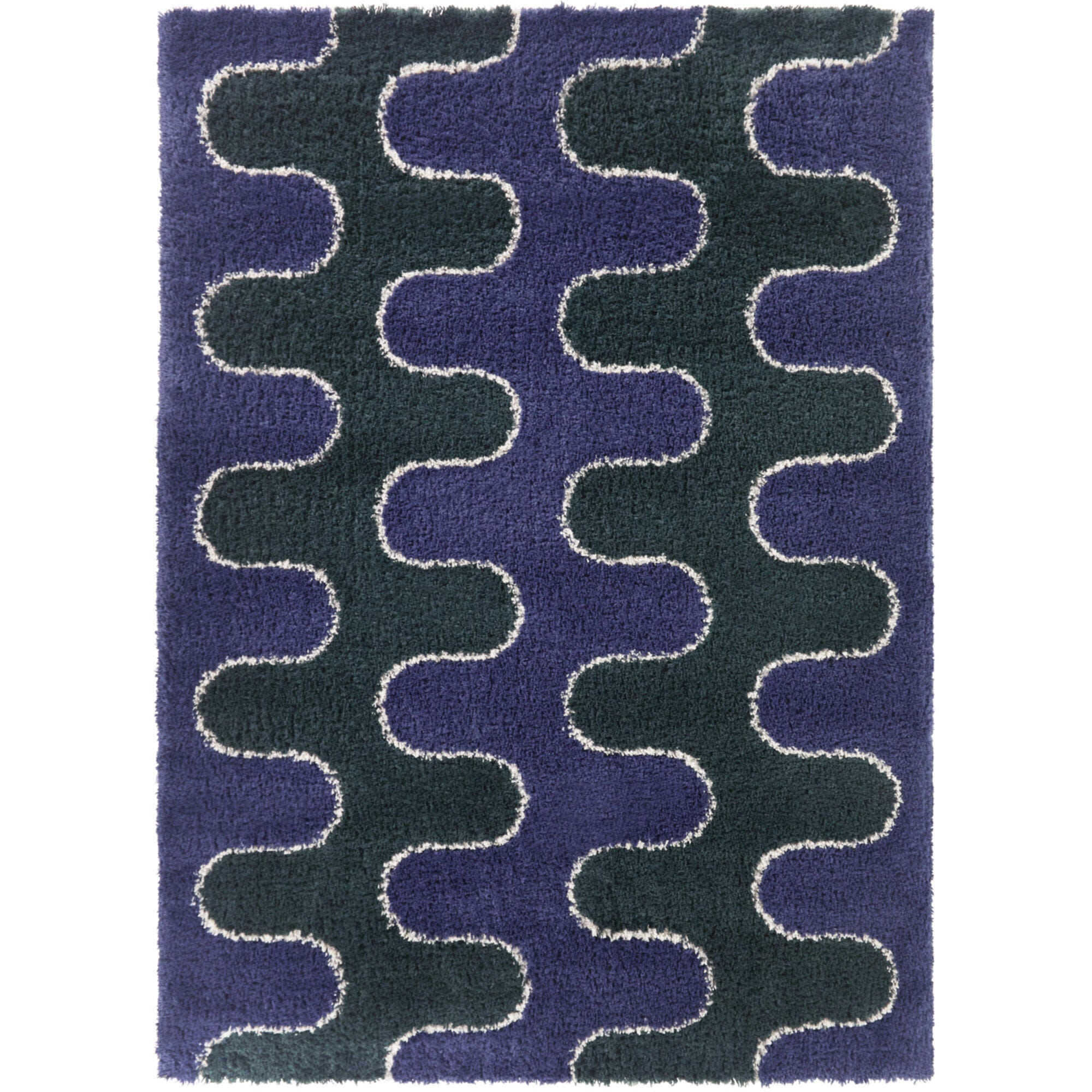 Balta Rugs William 5' 3" x 7' Area Rug, Navy/Green, large