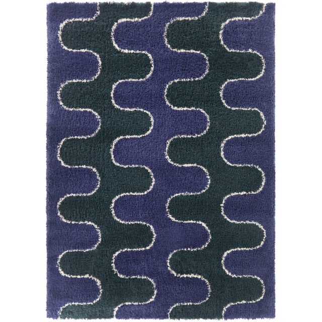 Balta Rugs William 7' 10" x 10' Area Rug, Navy/Green