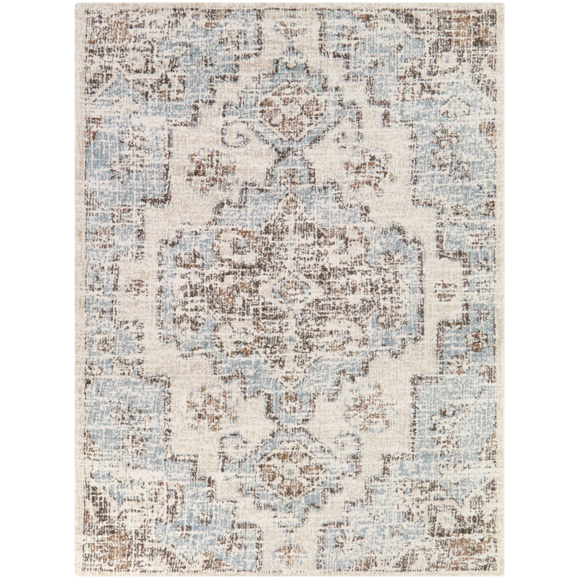 Balta Rugs Wolcott 7' 10" x 10' Area Rug, Blue/Cream, large