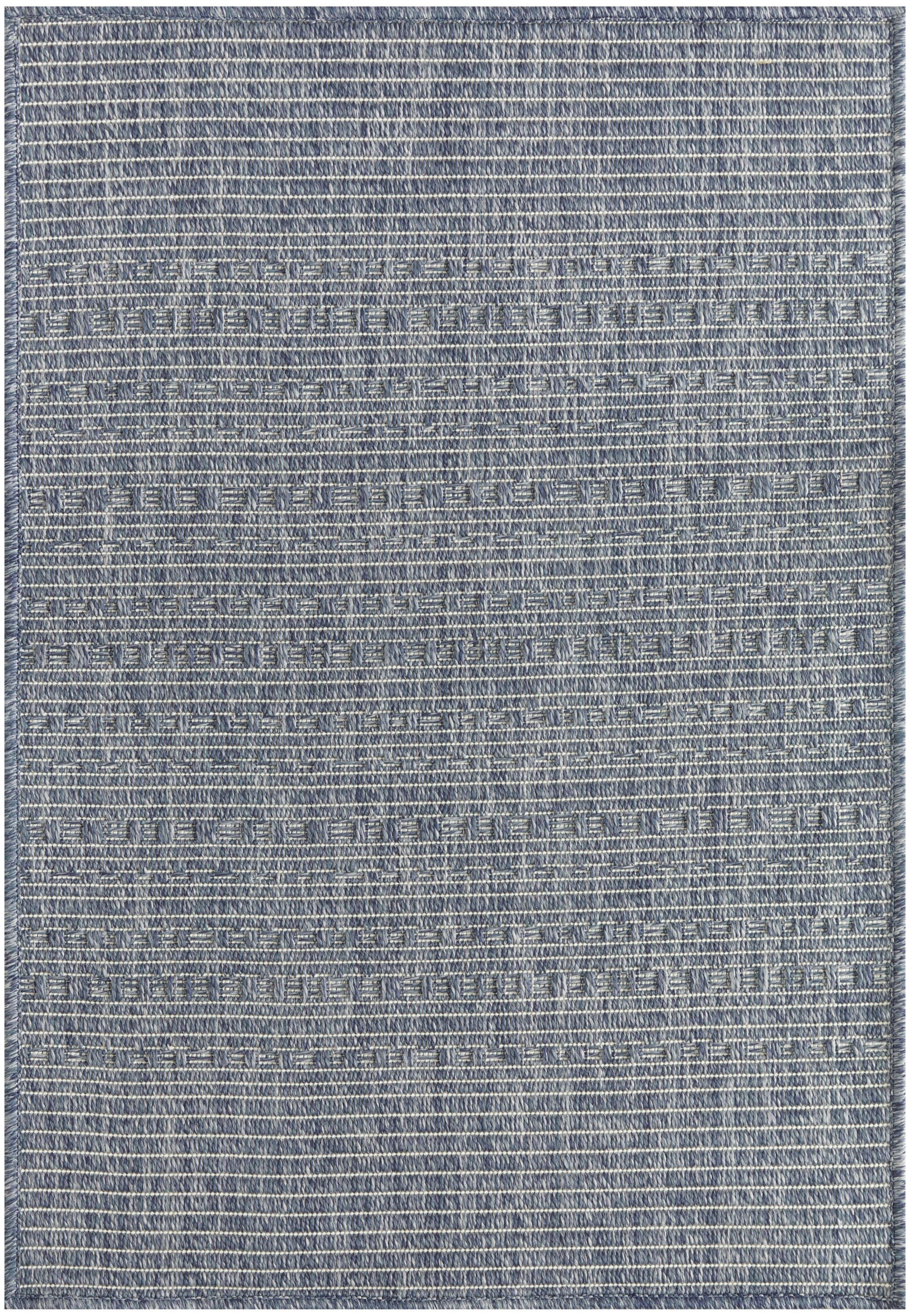 Nourison Home Tulum Striped 2' x 3' Area Rug, Denim, large