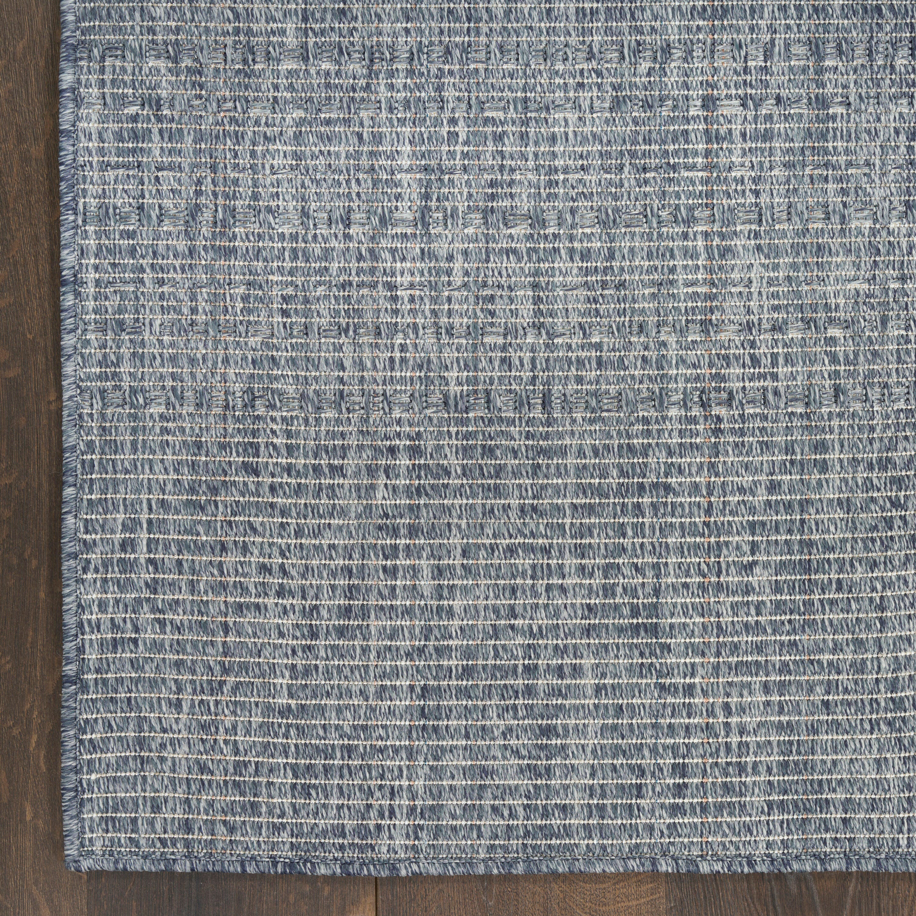 Nourison Home Tulum Striped 2' x 3' Area Rug, Denim, large