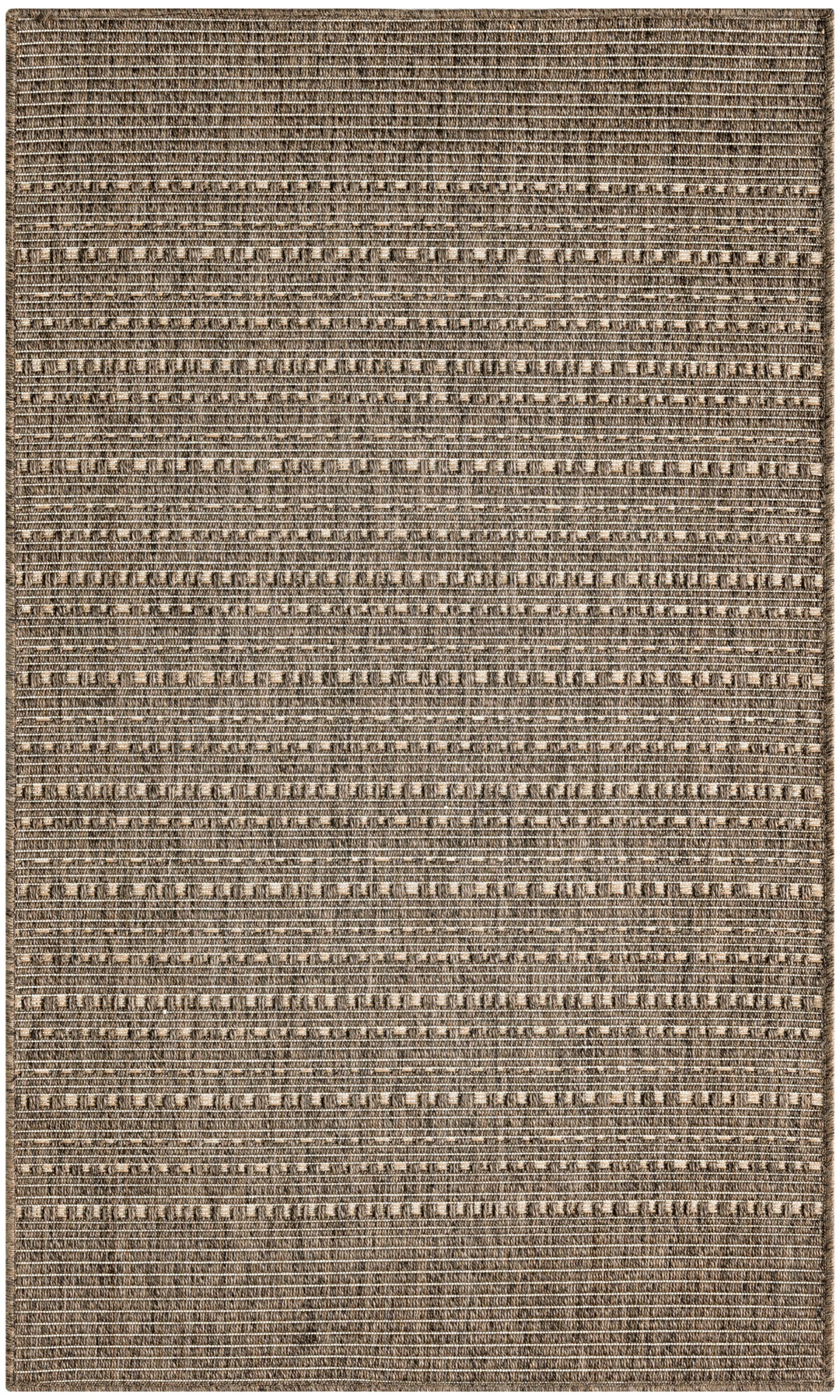 Nourison Home Tulum Striped 3' x 5' Area Rug, Brown, large