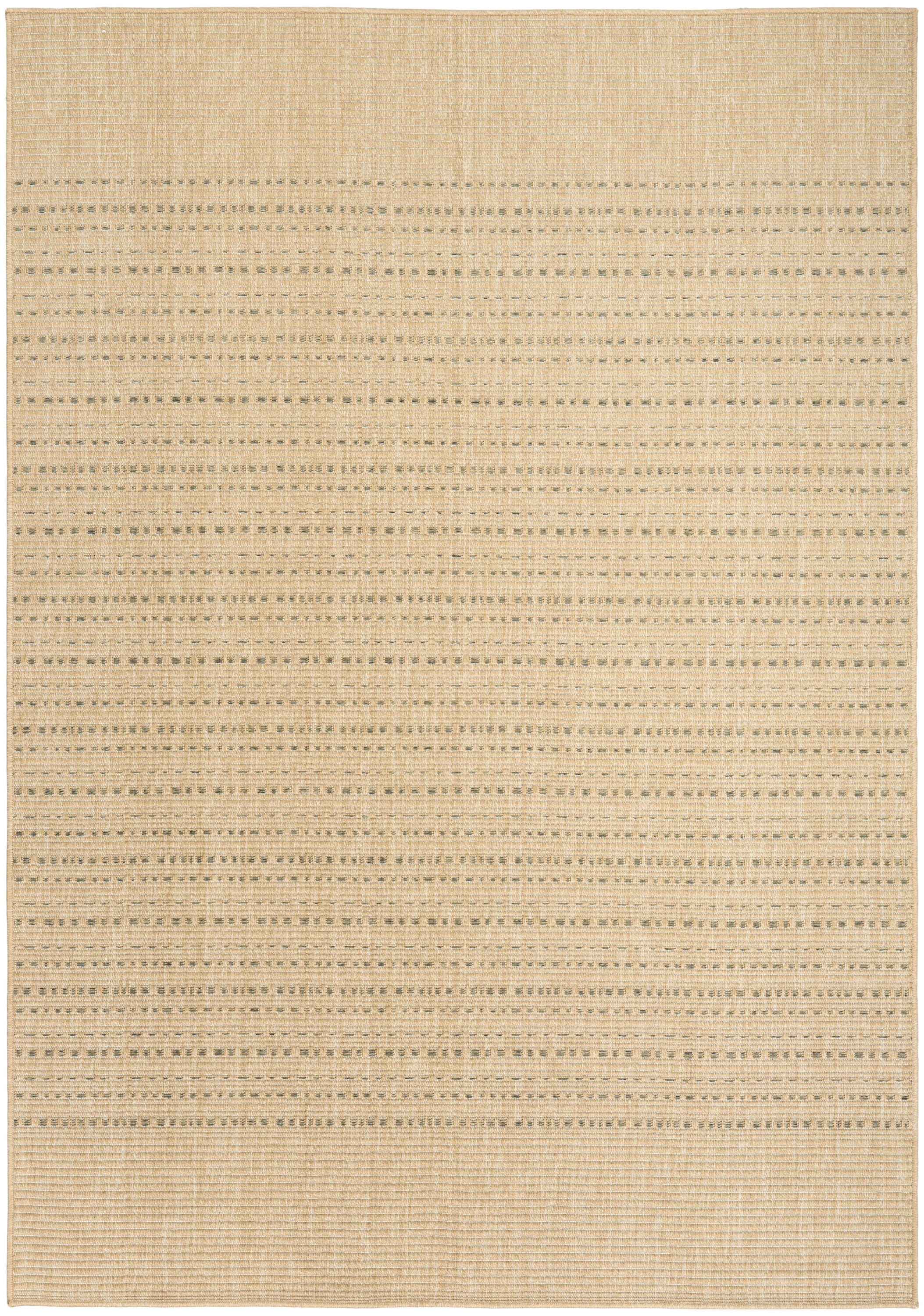Nourison Home Tulum Striped 5'3" x 7' Area Rug, Taupe, large