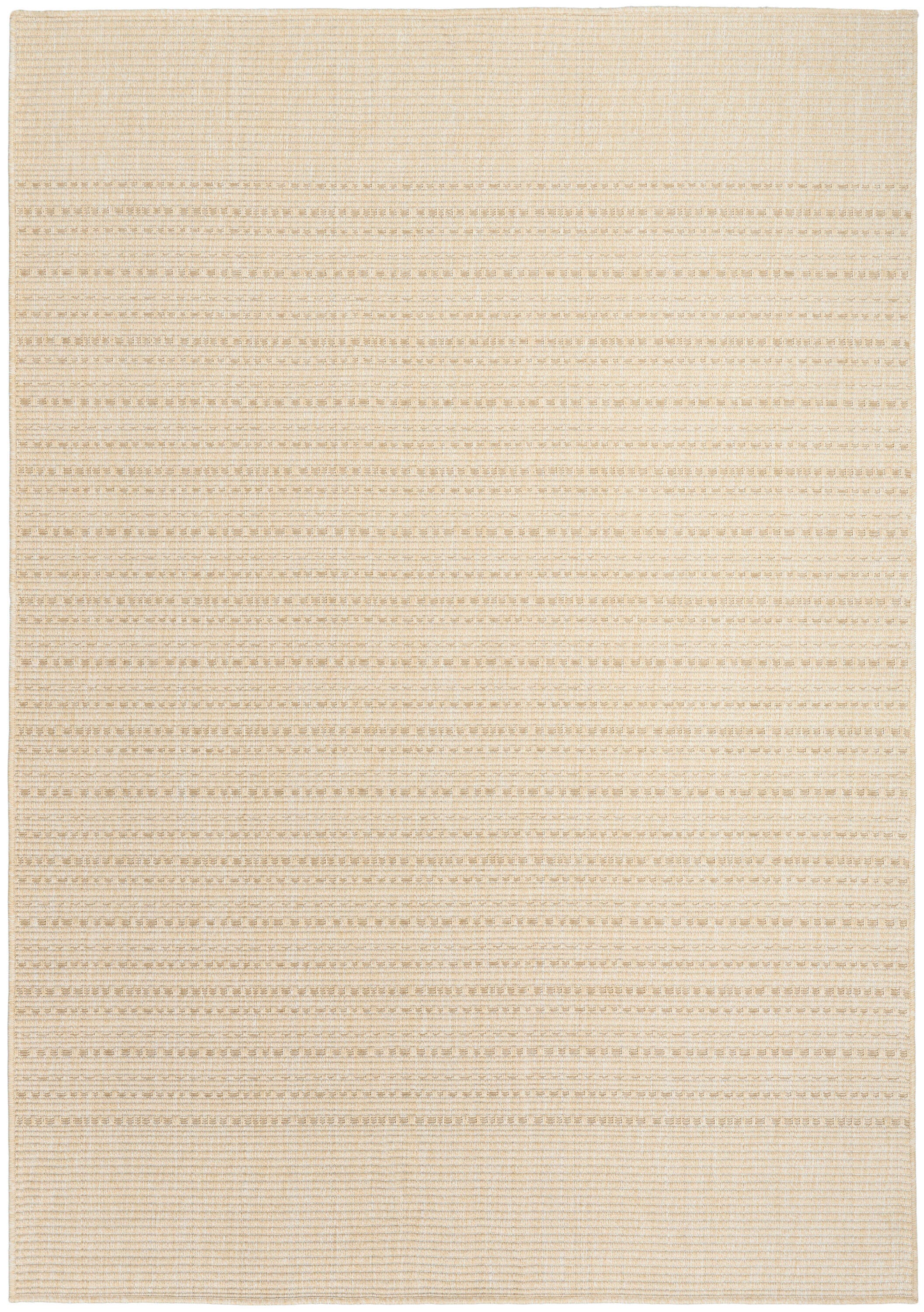 Nourison Home Tulum Striped 6' x 9' Area Rug, Cream, large