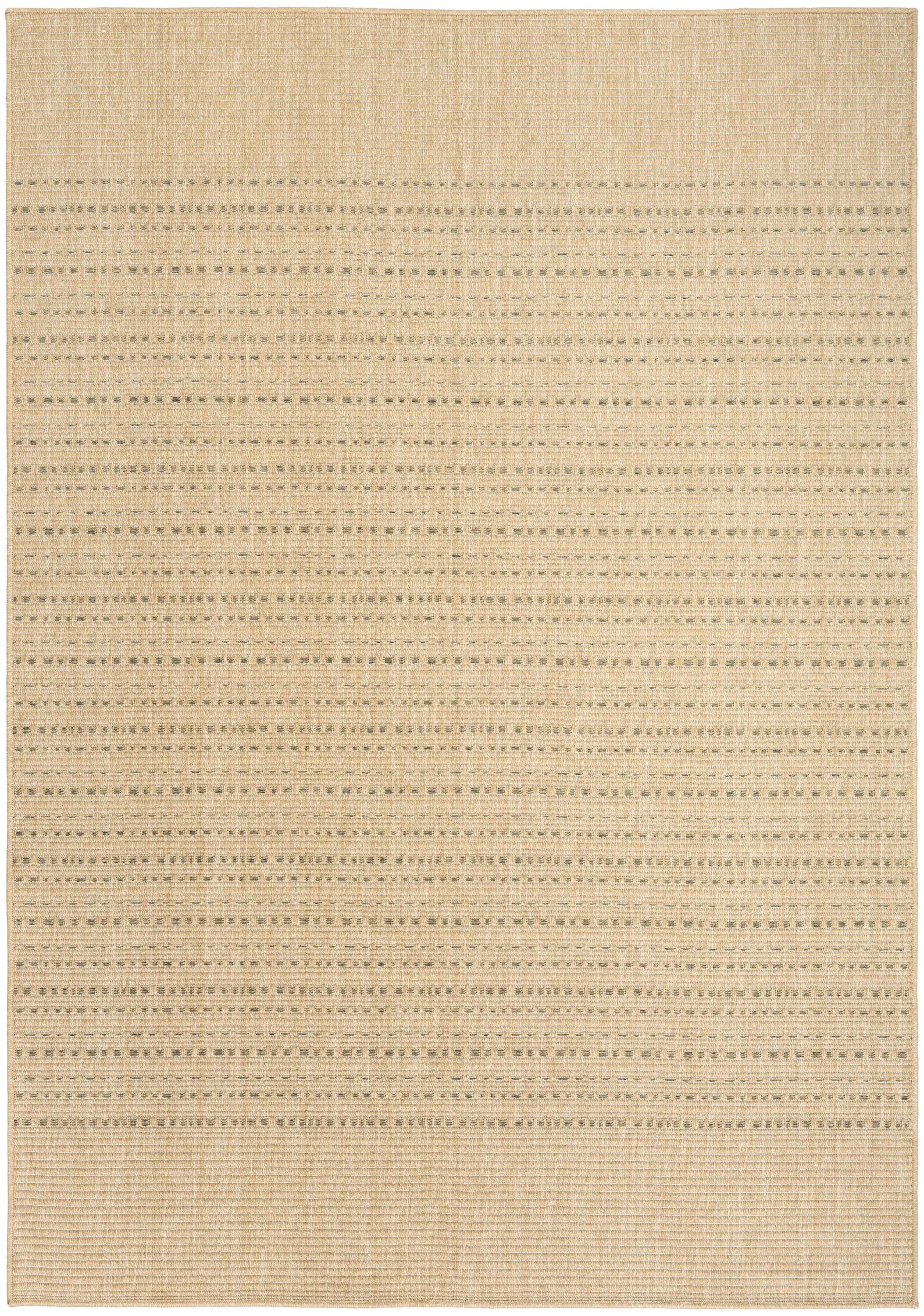 Nourison Home Tulum Striped 6' x 9' Area Rug, Taupe, large