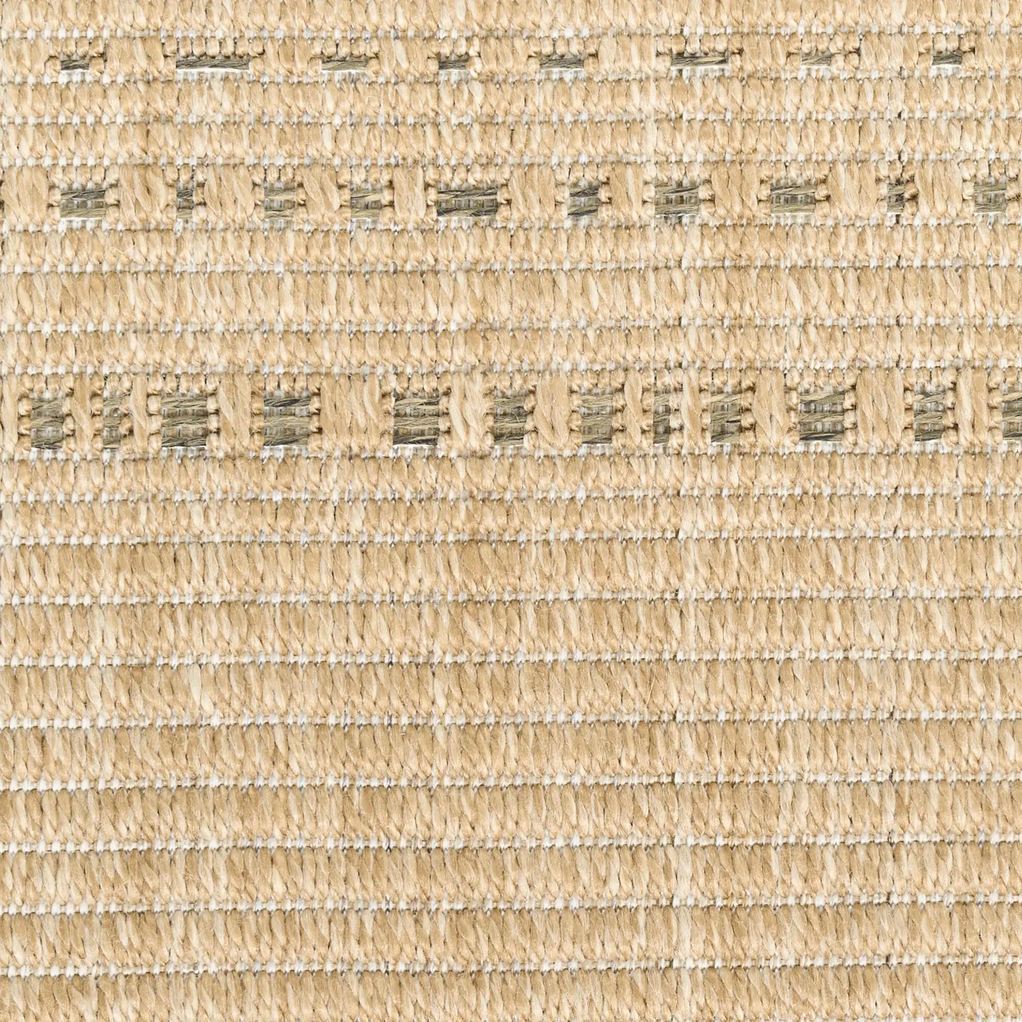 Nourison Home Tulum Striped 6' x 9' Area Rug, Taupe, large