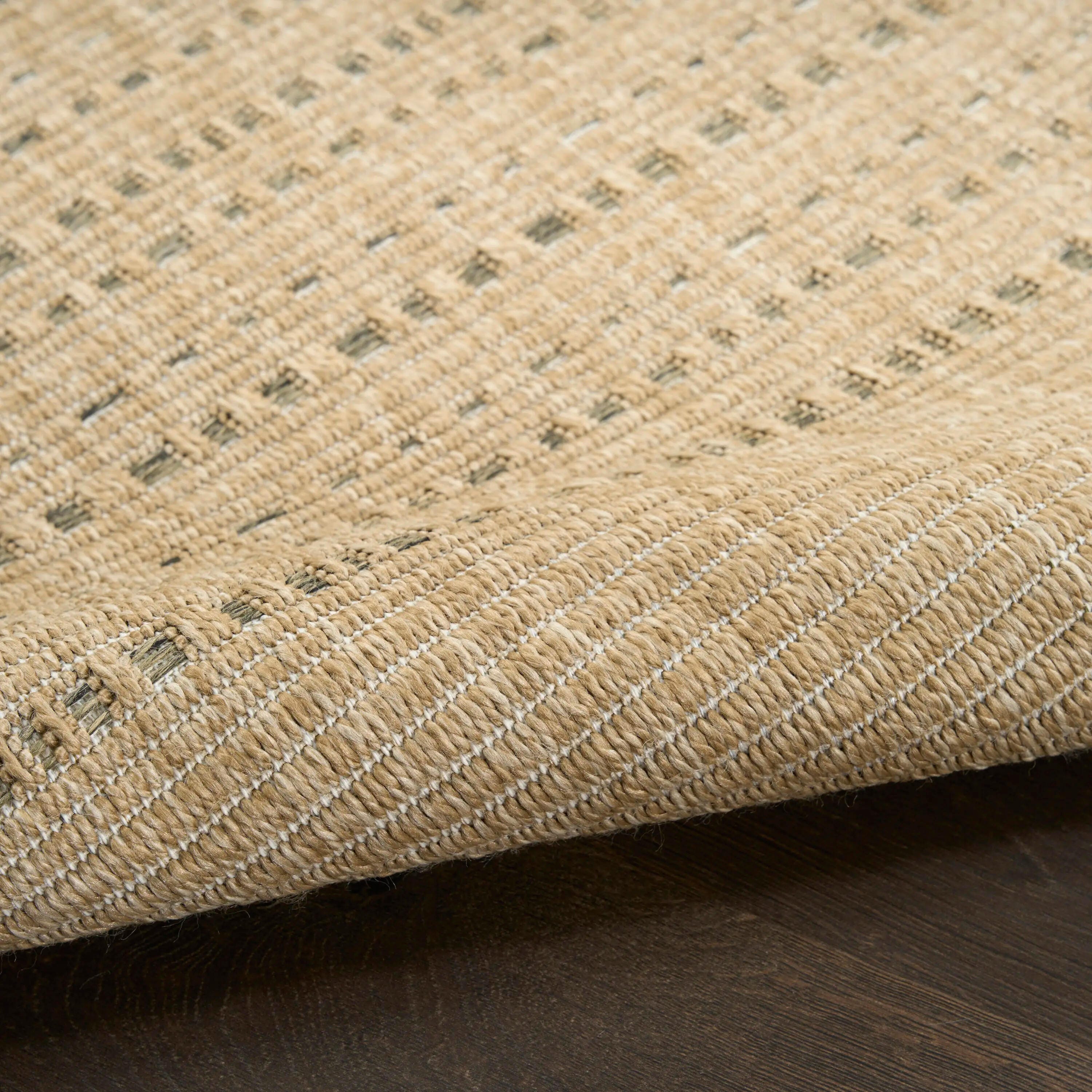 Nourison Home Tulum Striped 6' x 9' Area Rug, Taupe, large