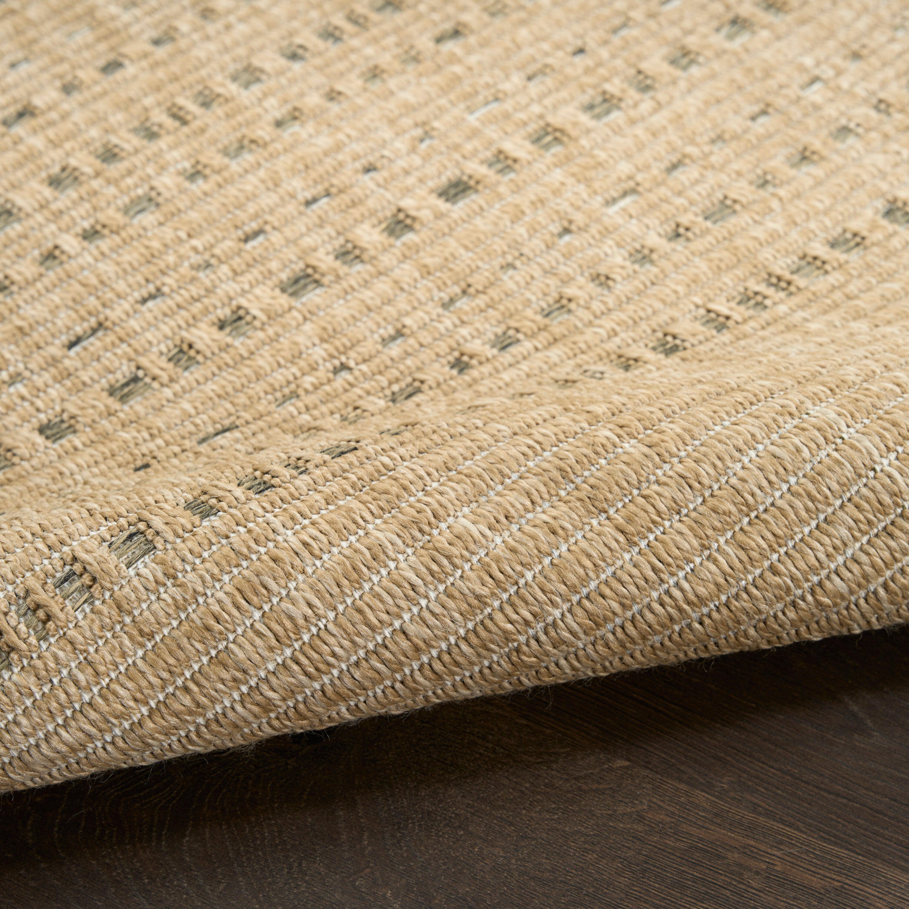 Nourison Home Tulum Striped 9' x 12' Area Rug, Taupe, large