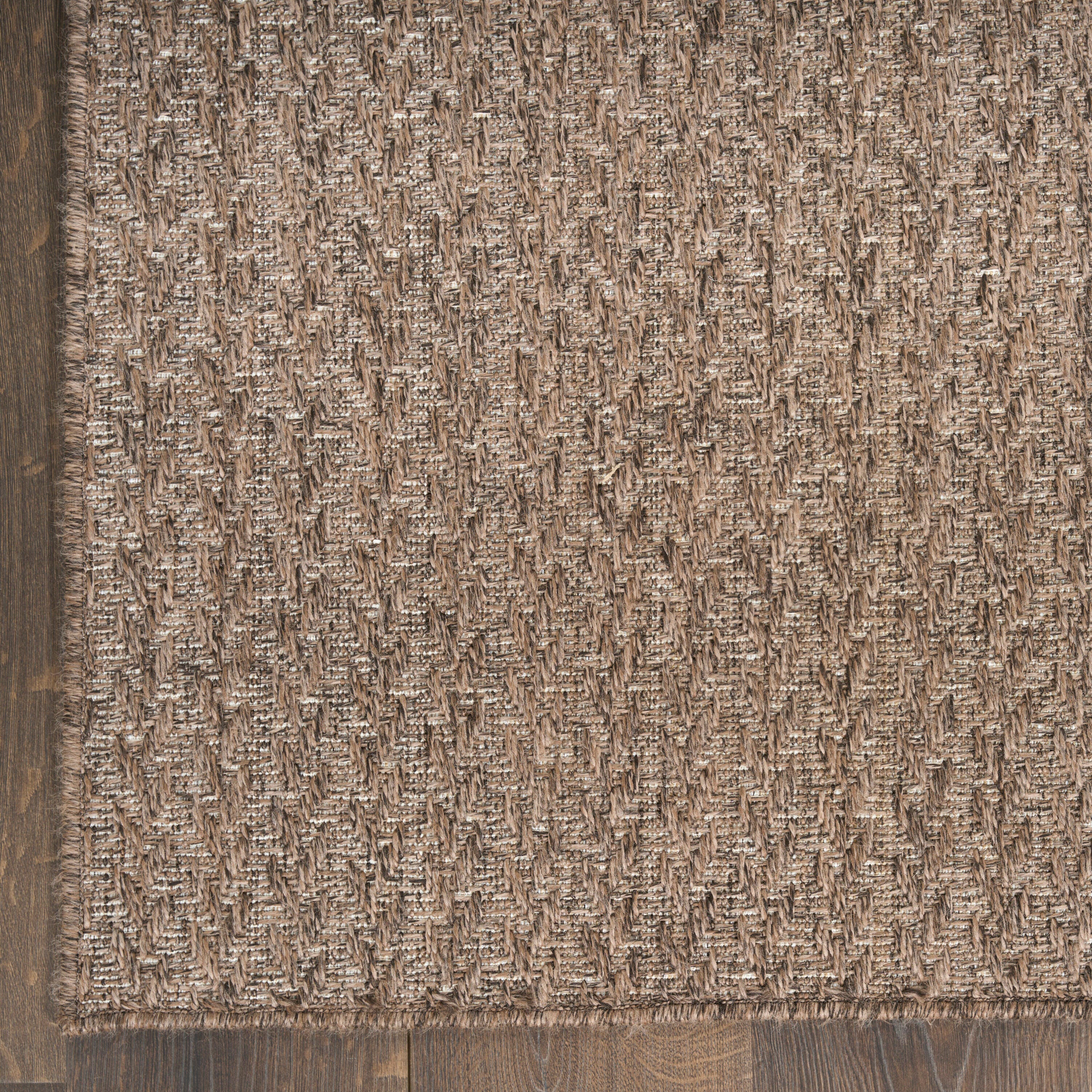 Nourison Home Tulum Chevron 2' x 3' Area Rug, Brown, large