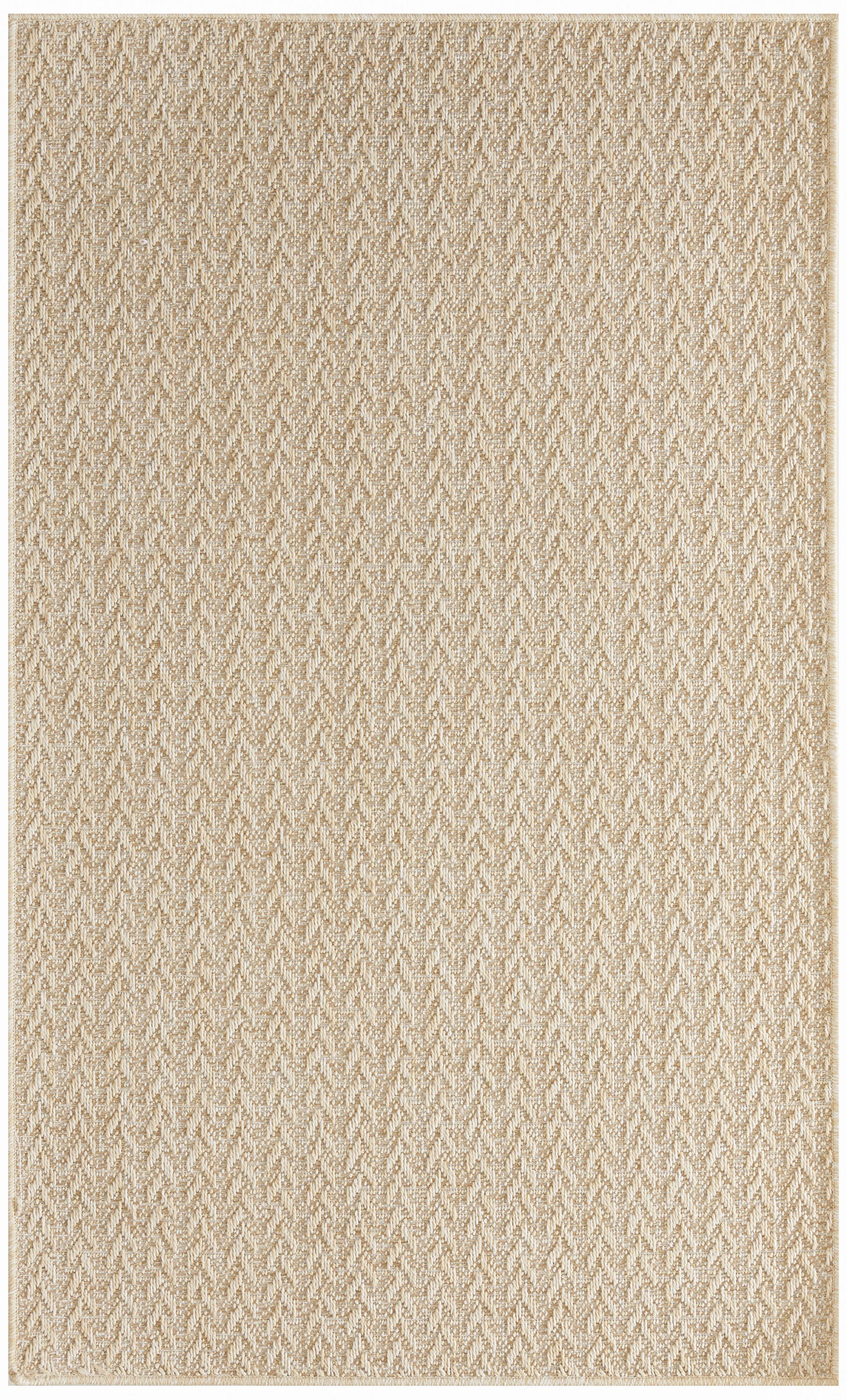 Nourison Home Tulum Chevron 3' x 5' Area Rug, Cream, large