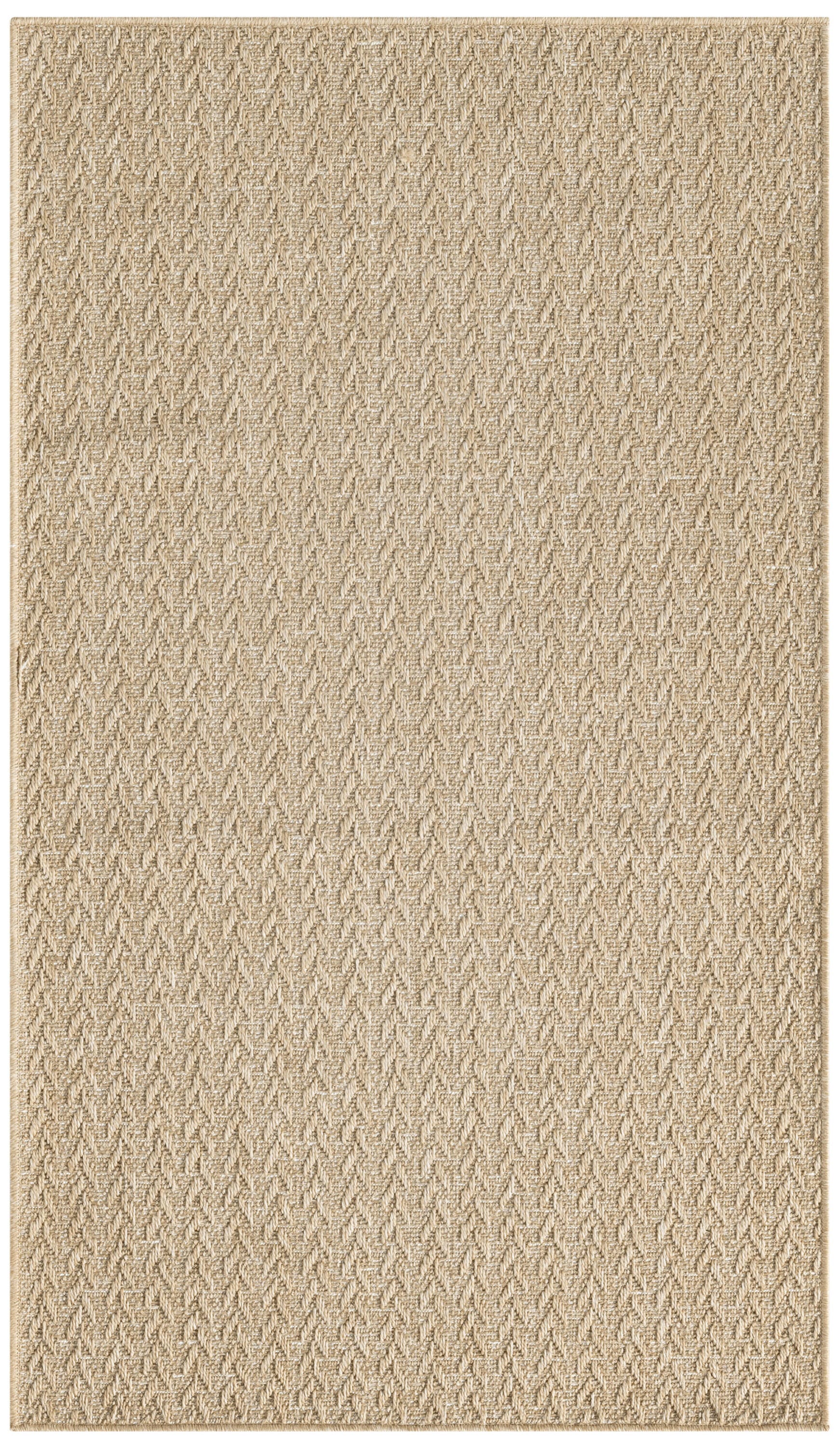 Nourison Home Tulum Chevron 3' x 5' Area Rug, Taupe, large