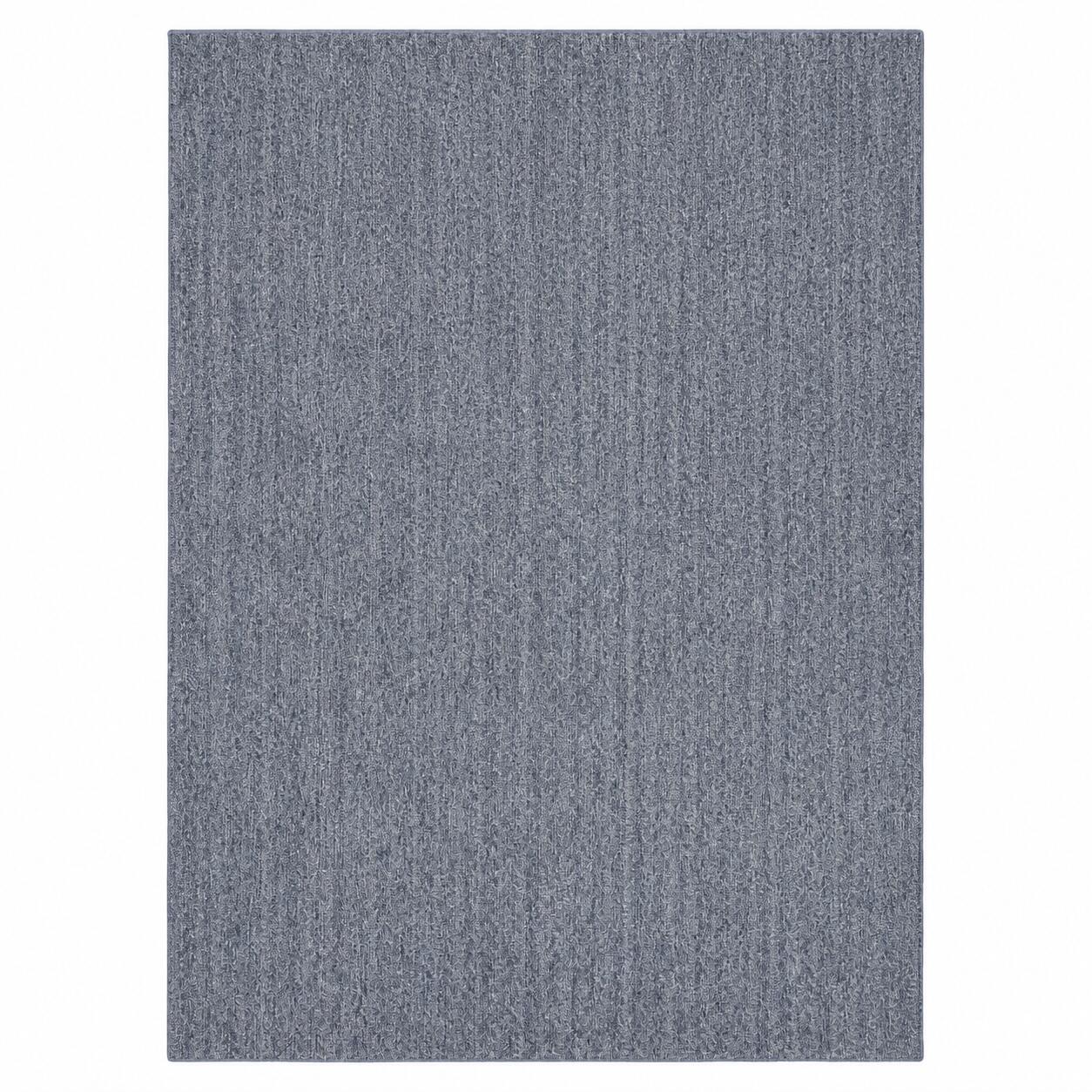 Nourison Home Tulum Chevron 5'3" x 7' Area Rug, Denim, large