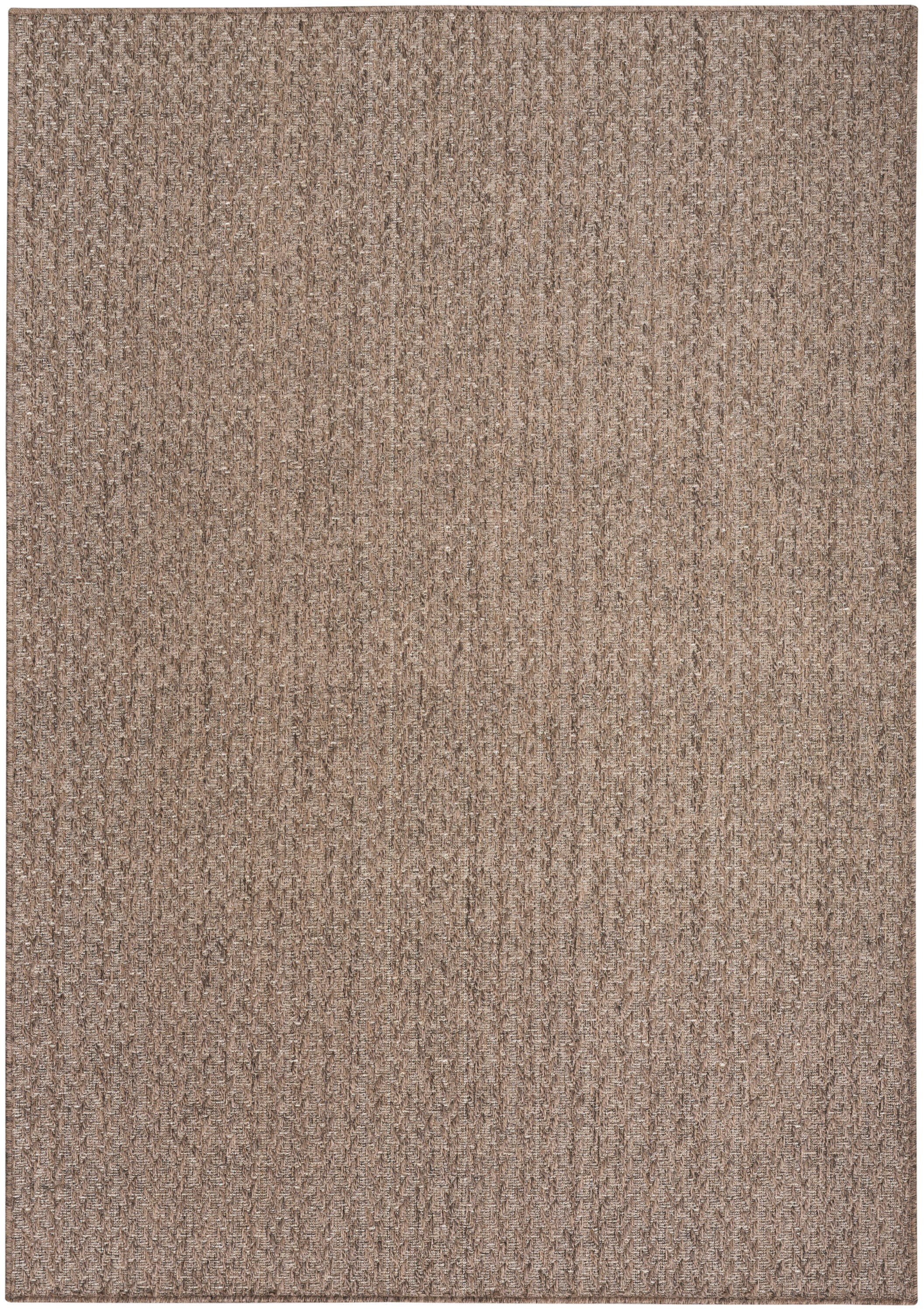Nourison Home Tulum Chevron 6' x 9' Area Rug, Brown, large