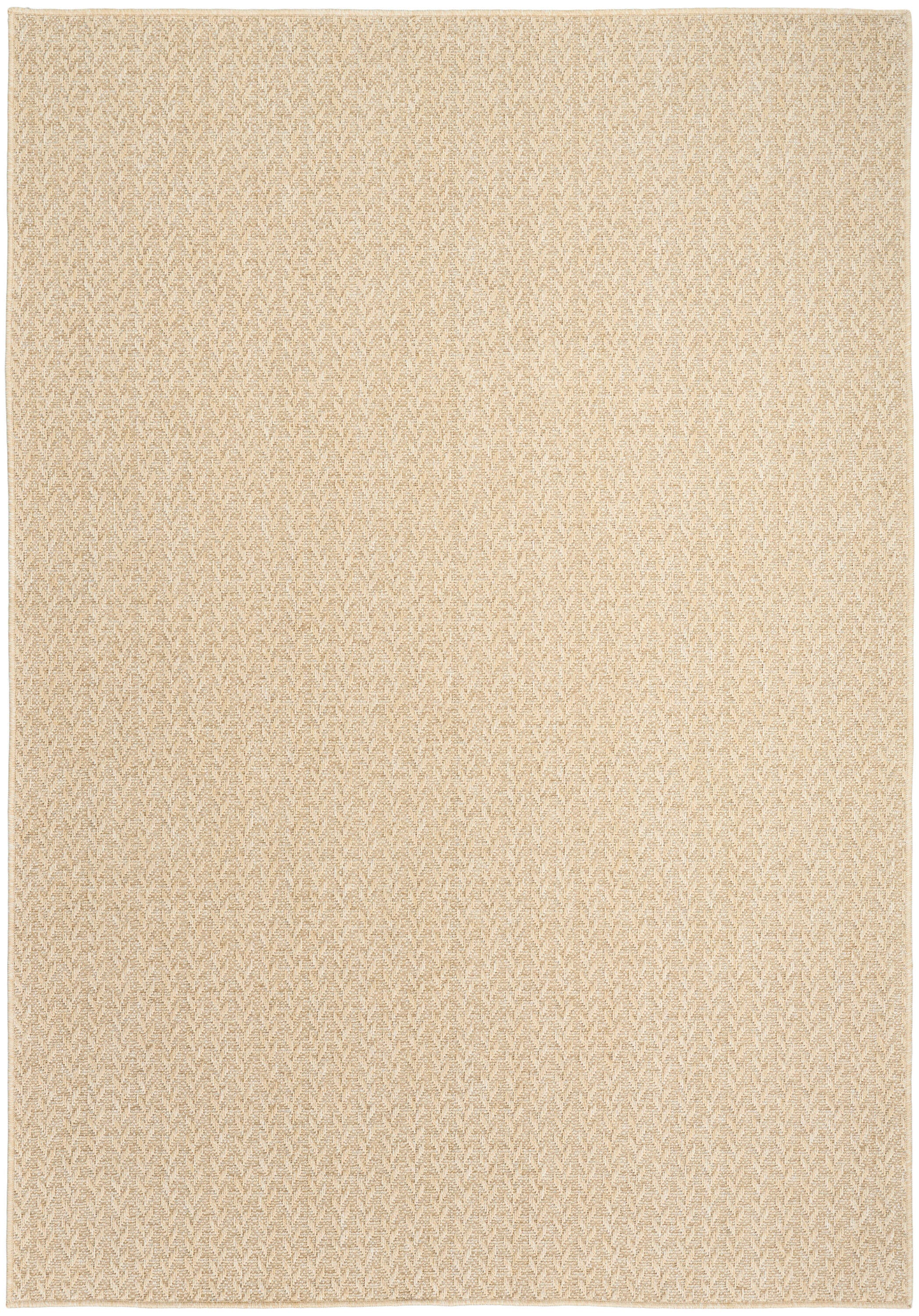 Nourison Home Tulum Chevron 6' x 9' Area Rug, Cream, large