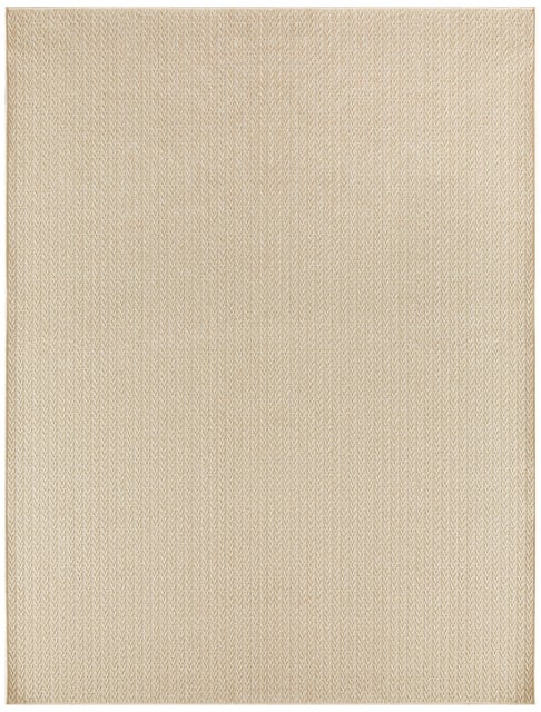 Nourison Home Tulum Chevron 9' x 12' Area Rug, Cream