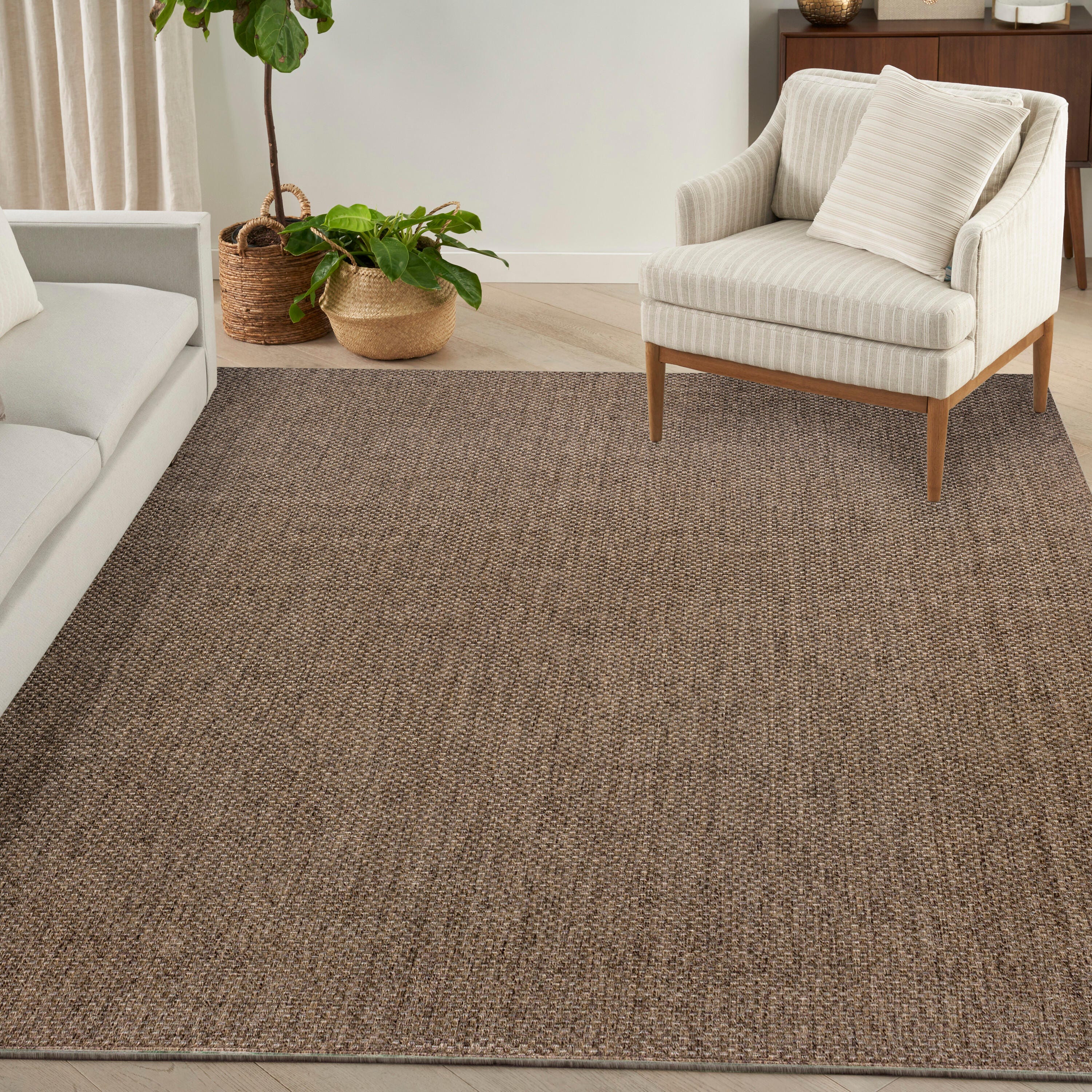 Nourison Home Tulum 10' x 14' Area Rug, Brown, rollover