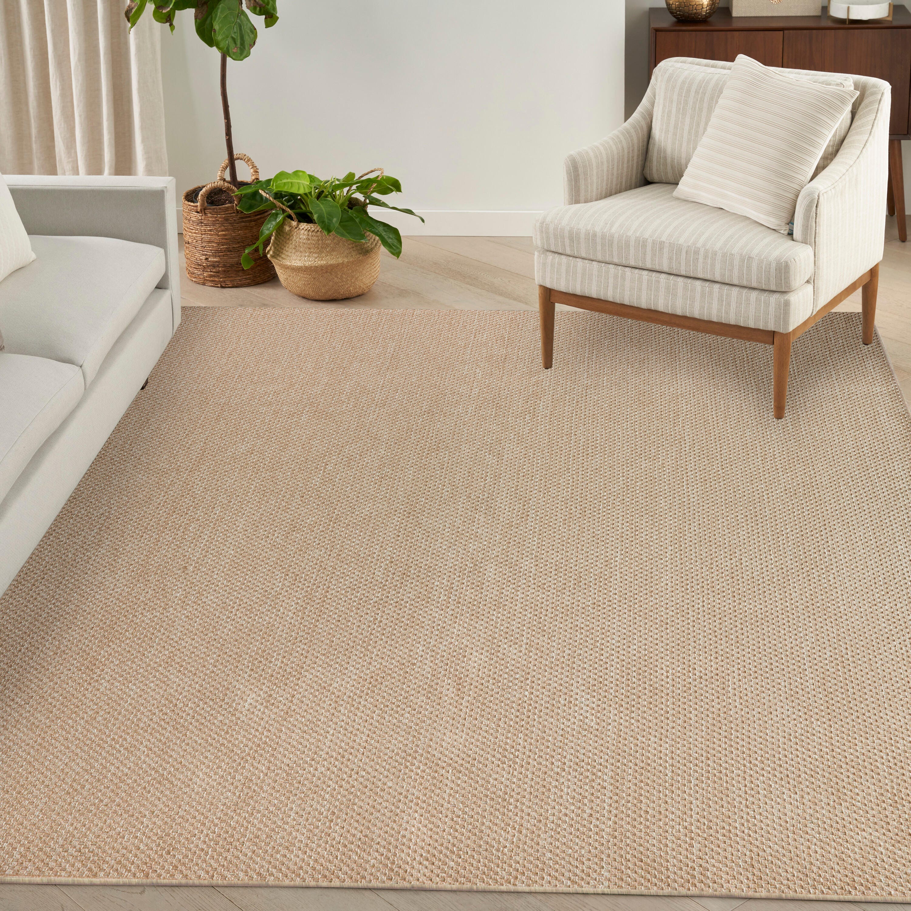 Nourison Home Tulum 10' x 14' Area Rug, Taupe, rollover