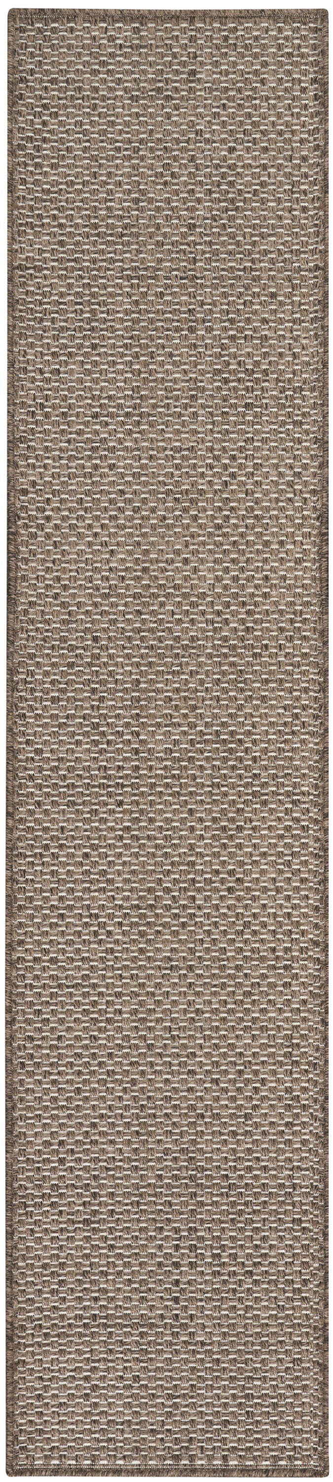 Nourison Home Tulum 2'2" x 10' Runner Rug, Brown, large