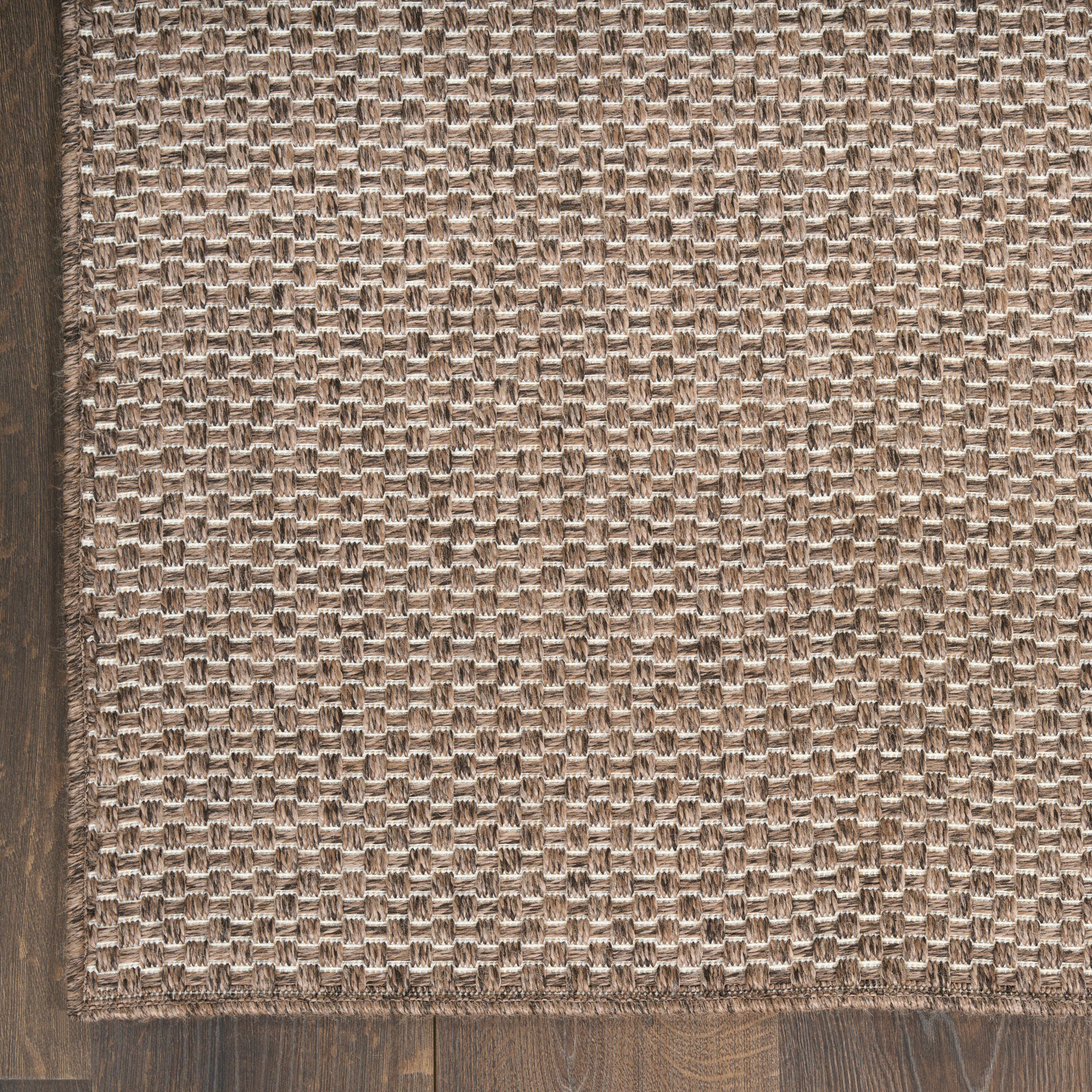 Nourison Home Tulum 2'2" x 10' Runner Rug, Brown, large