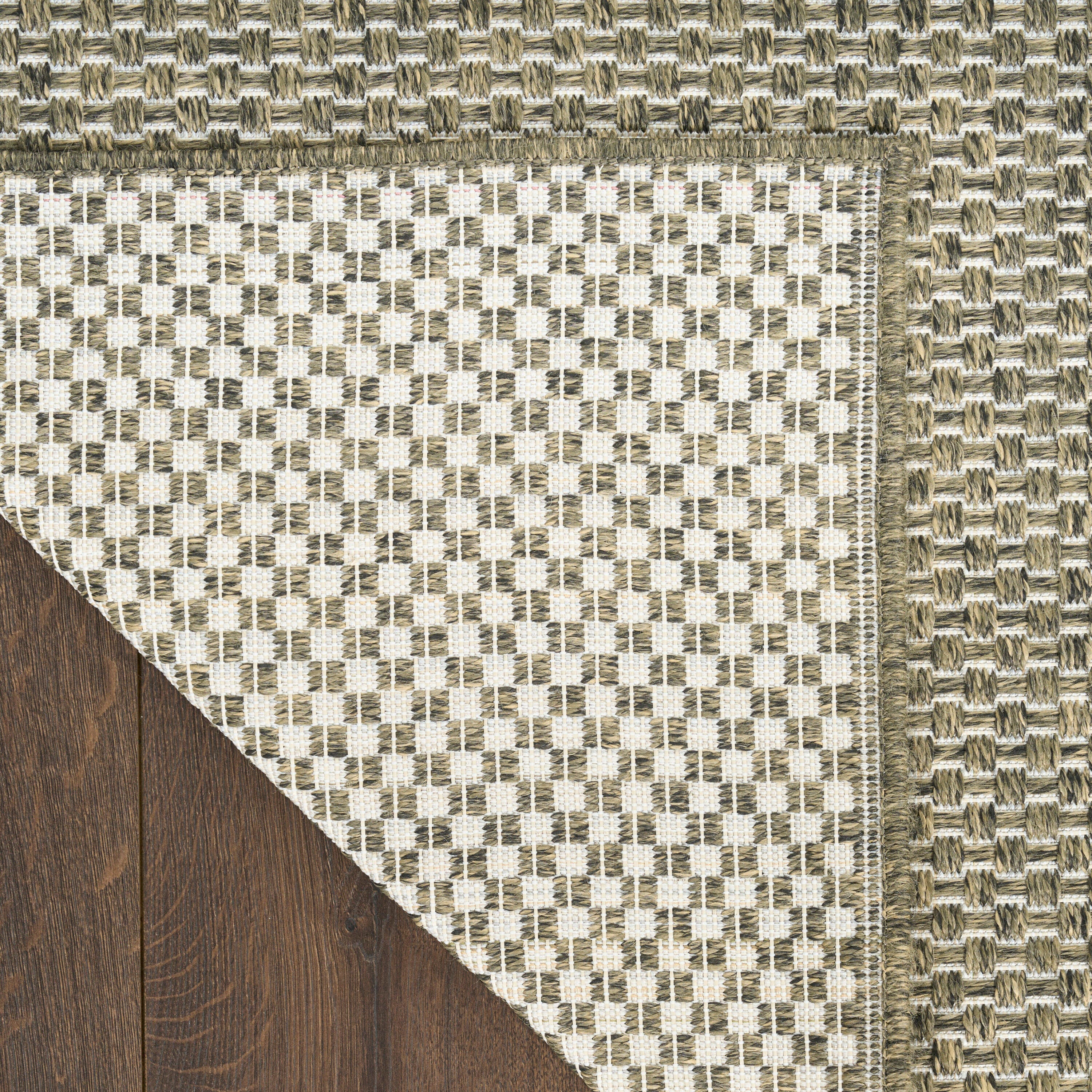 Nourison Home Tulum 2'2" x 8' Runner Rug, Olive, large