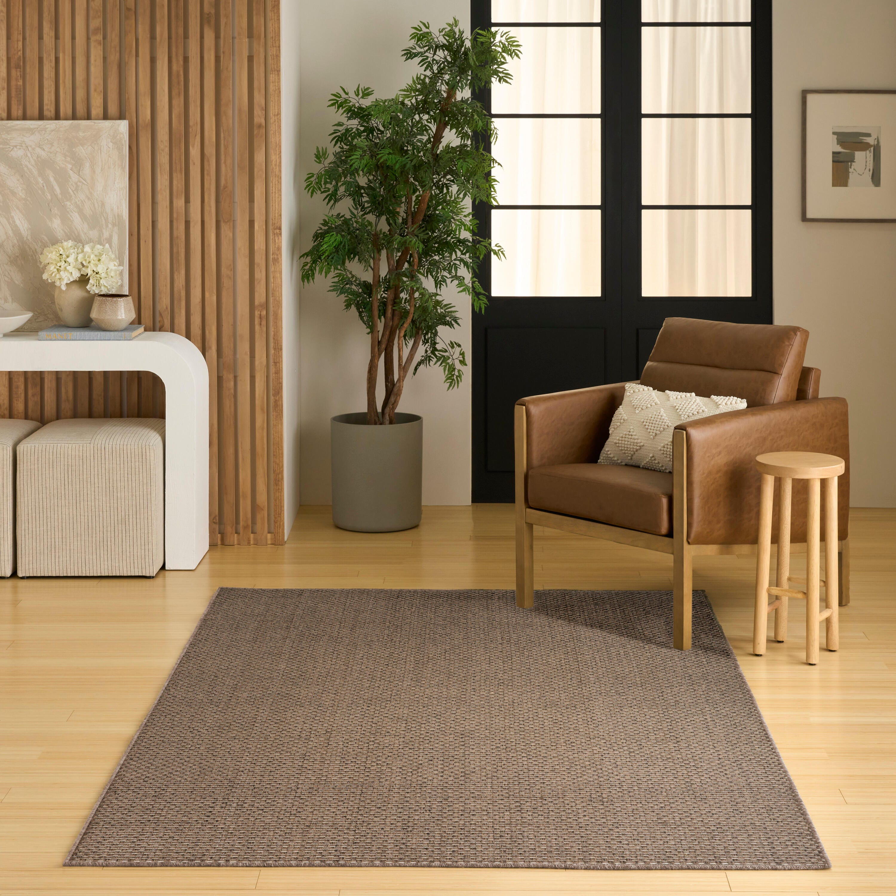 Nourison Home Tulum 4' x 6' Area Rug, Brown, rollover