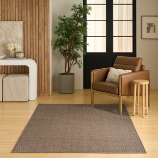 Nourison Home Tulum 4' x 6' Area Rug, Brown, rollover