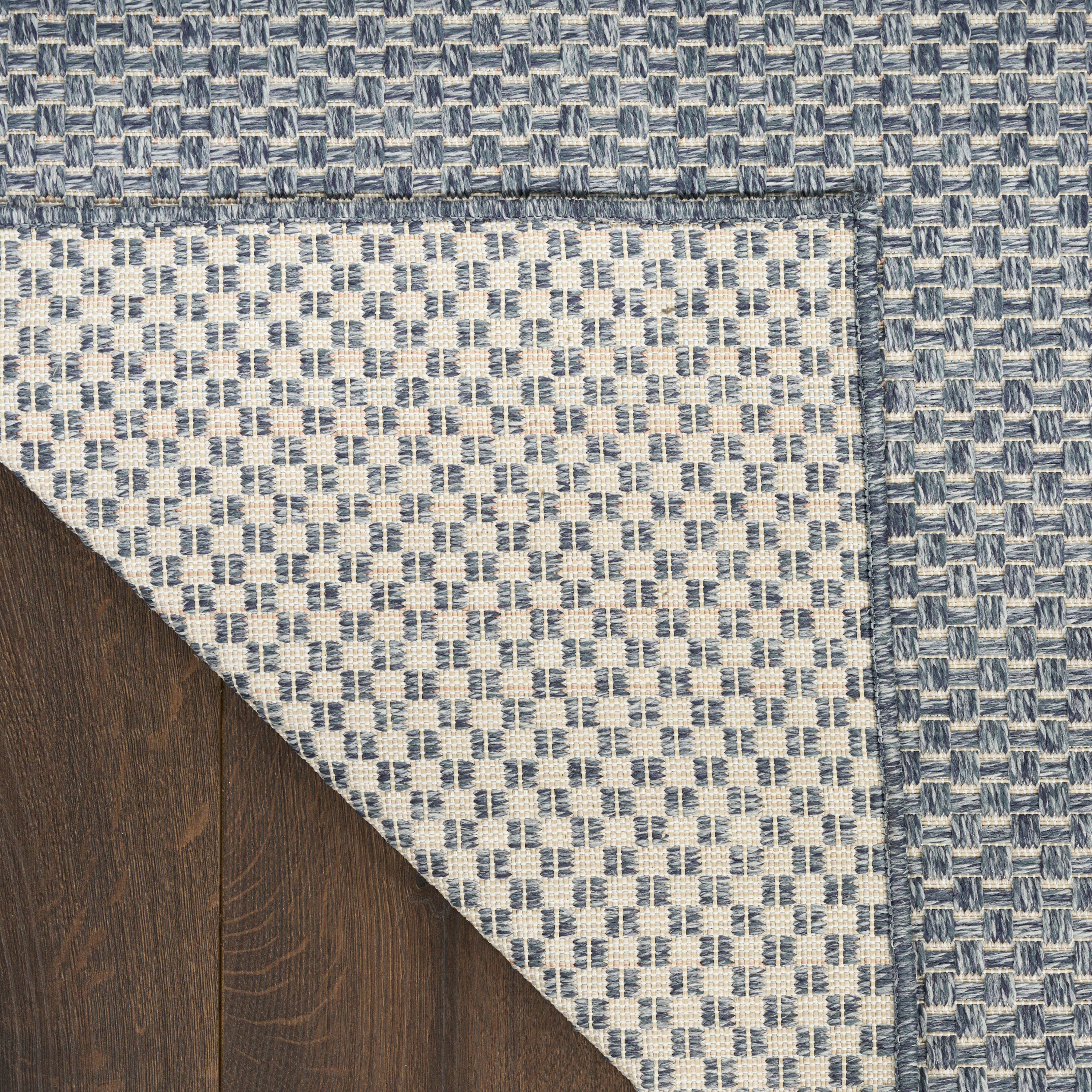 Nourison Home Tulum 4' x 6' Area Rug, Denim, large