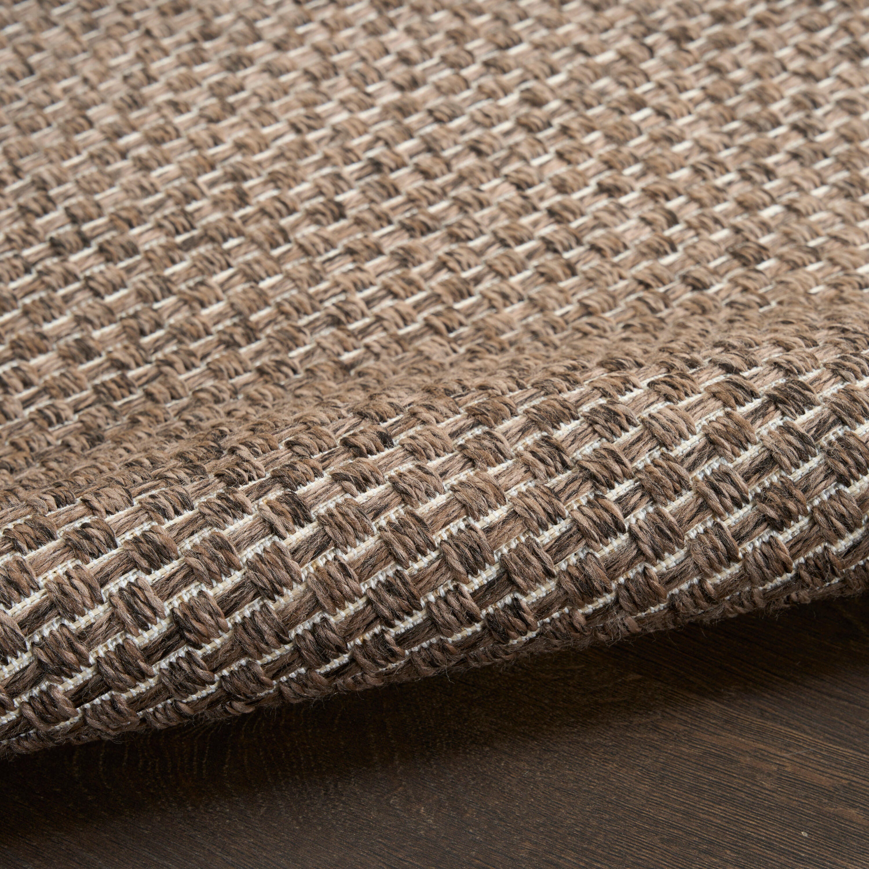 Nourison Home Tulum 5'3" x 7' Area Rug, Brown, large