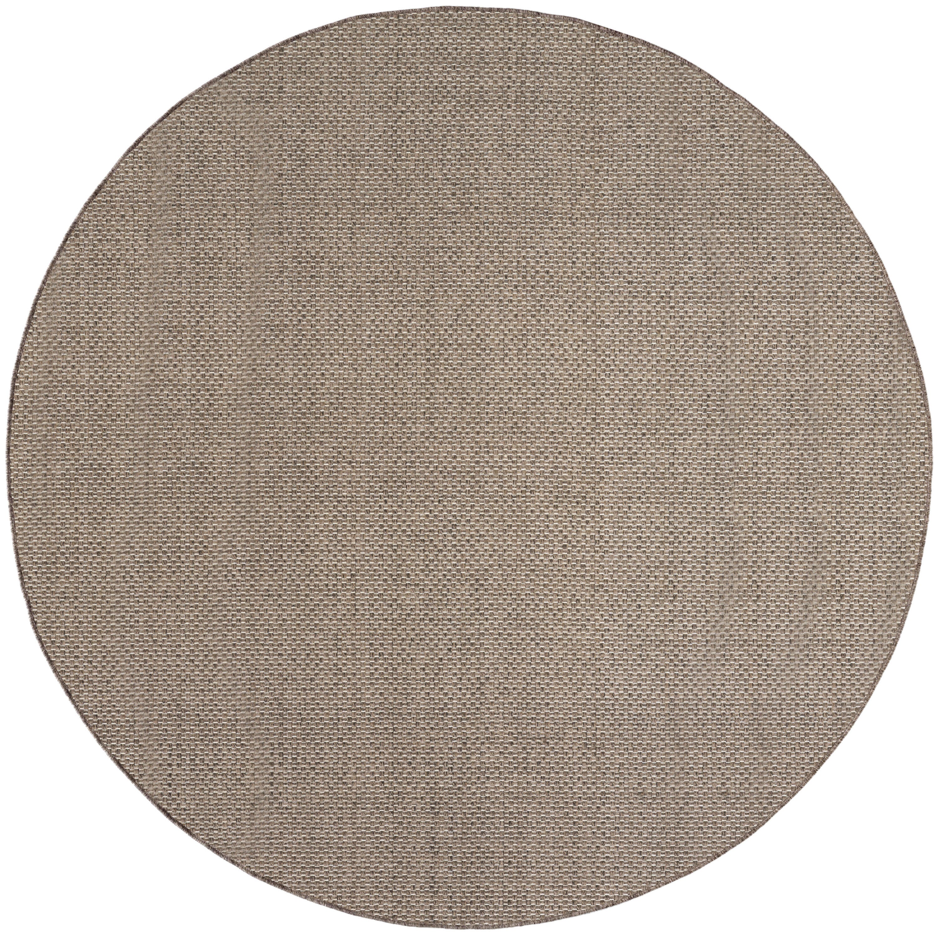 Nourison Home Tulum 8' Round Area Rug, Brown, large