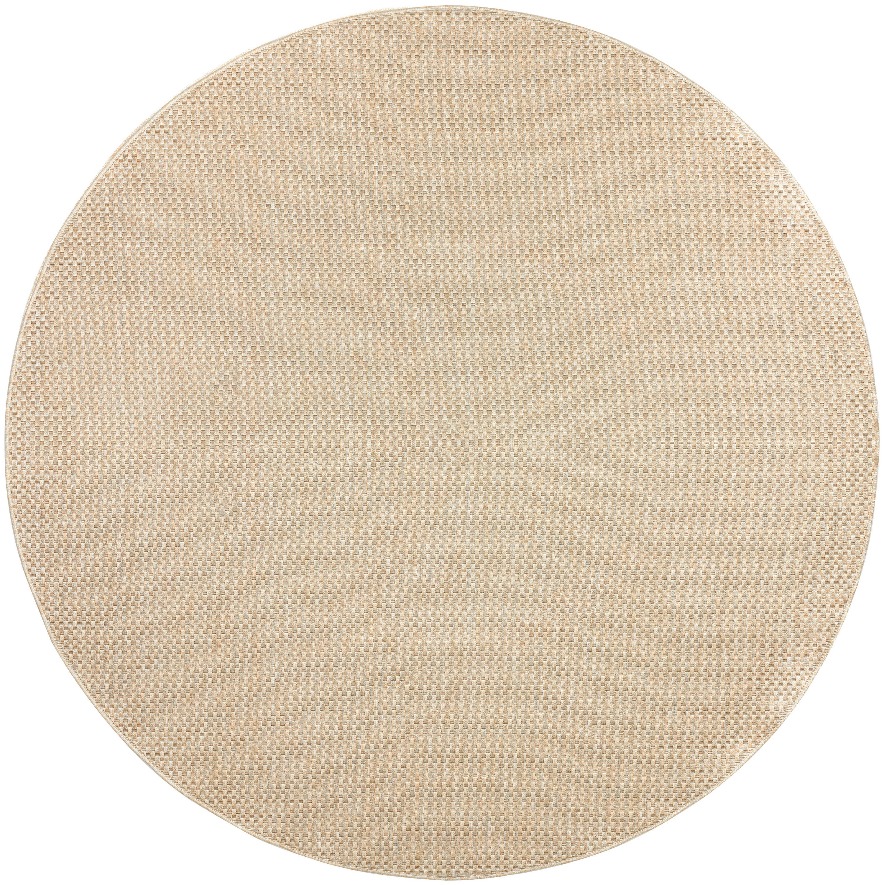 Nourison Home Tulum 8' Round Area Rug, Cream, large