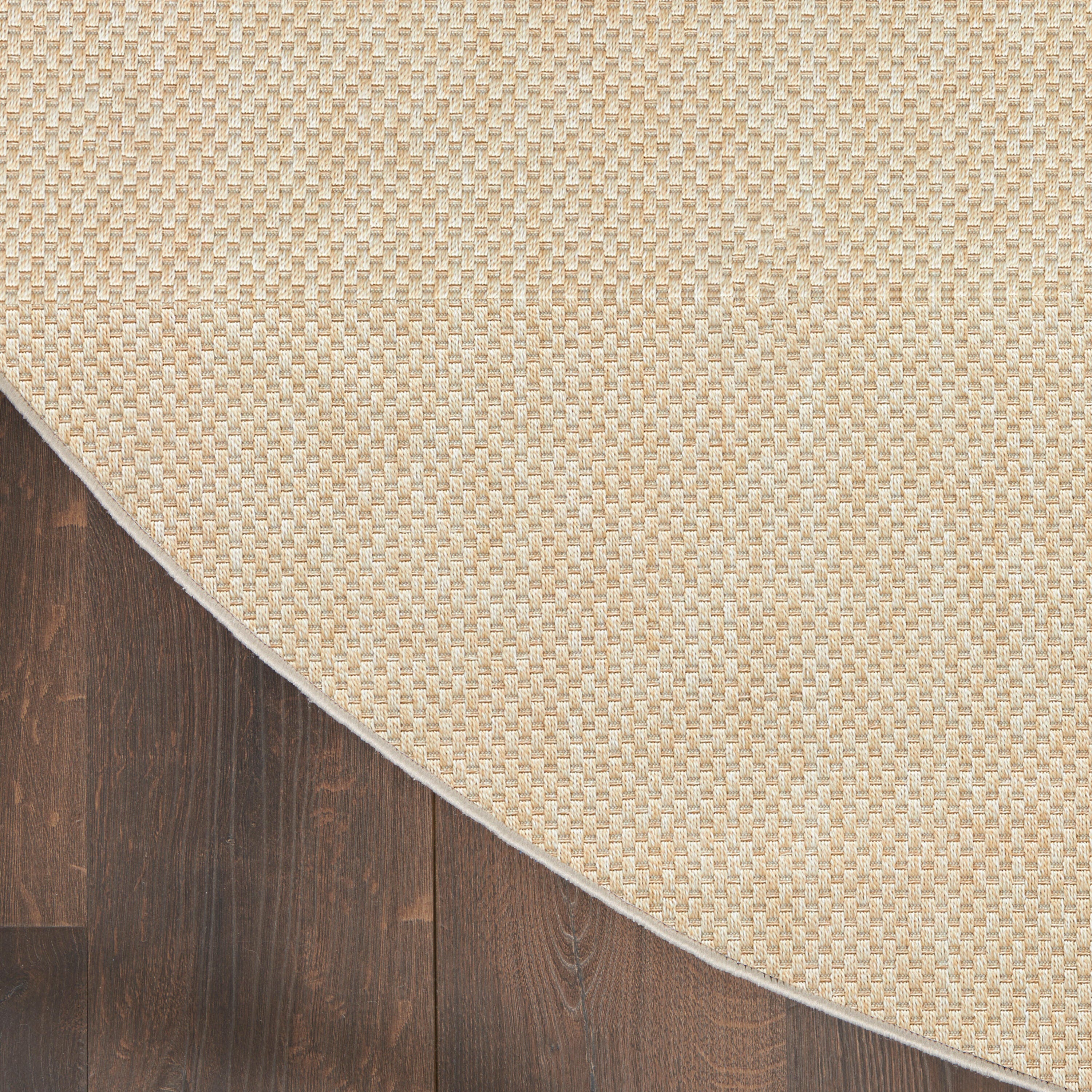 Nourison Home Tulum 8' Round Area Rug, Cream, large