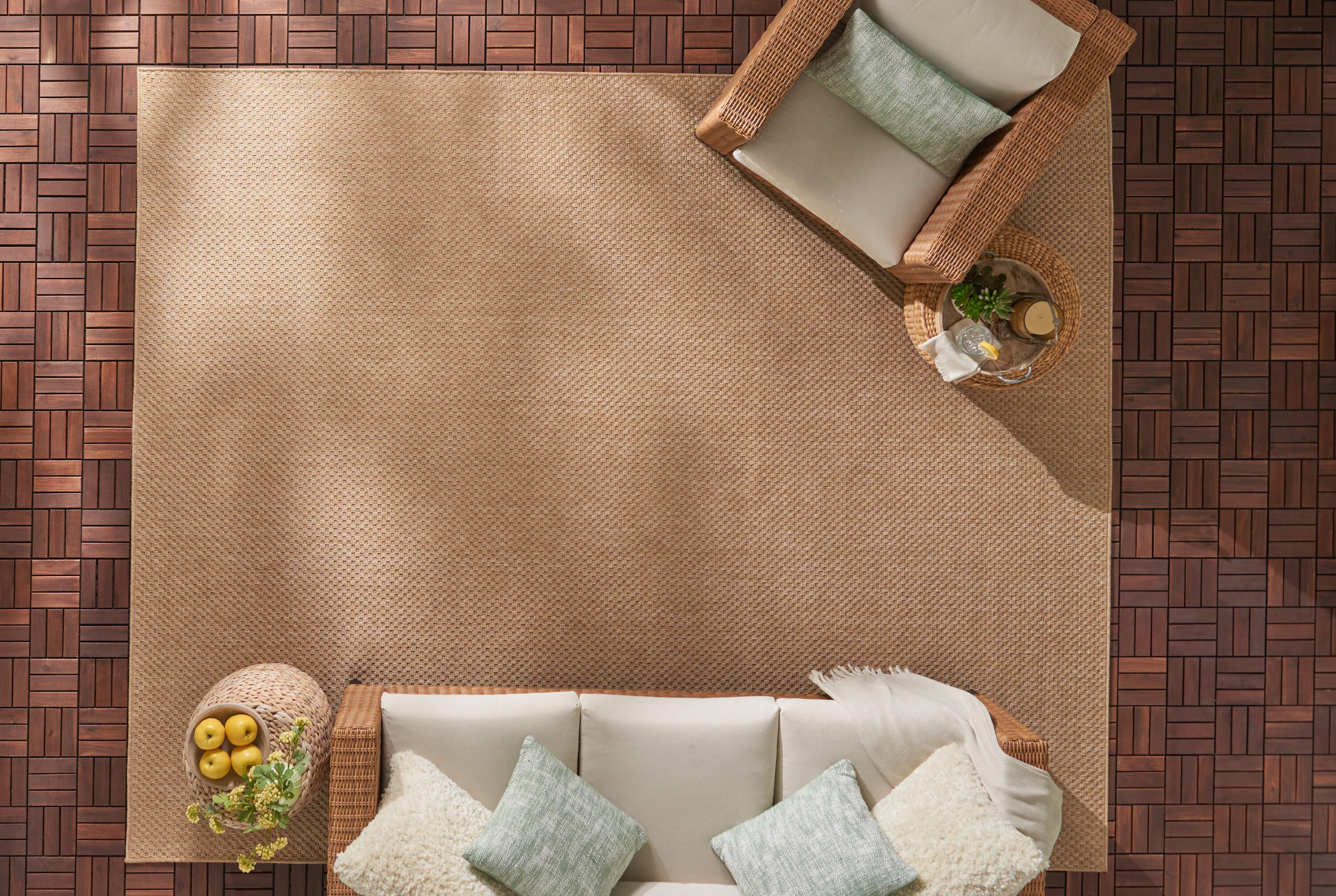 Nourison Home Tulum 8' x 10' Area Rug, Taupe, large