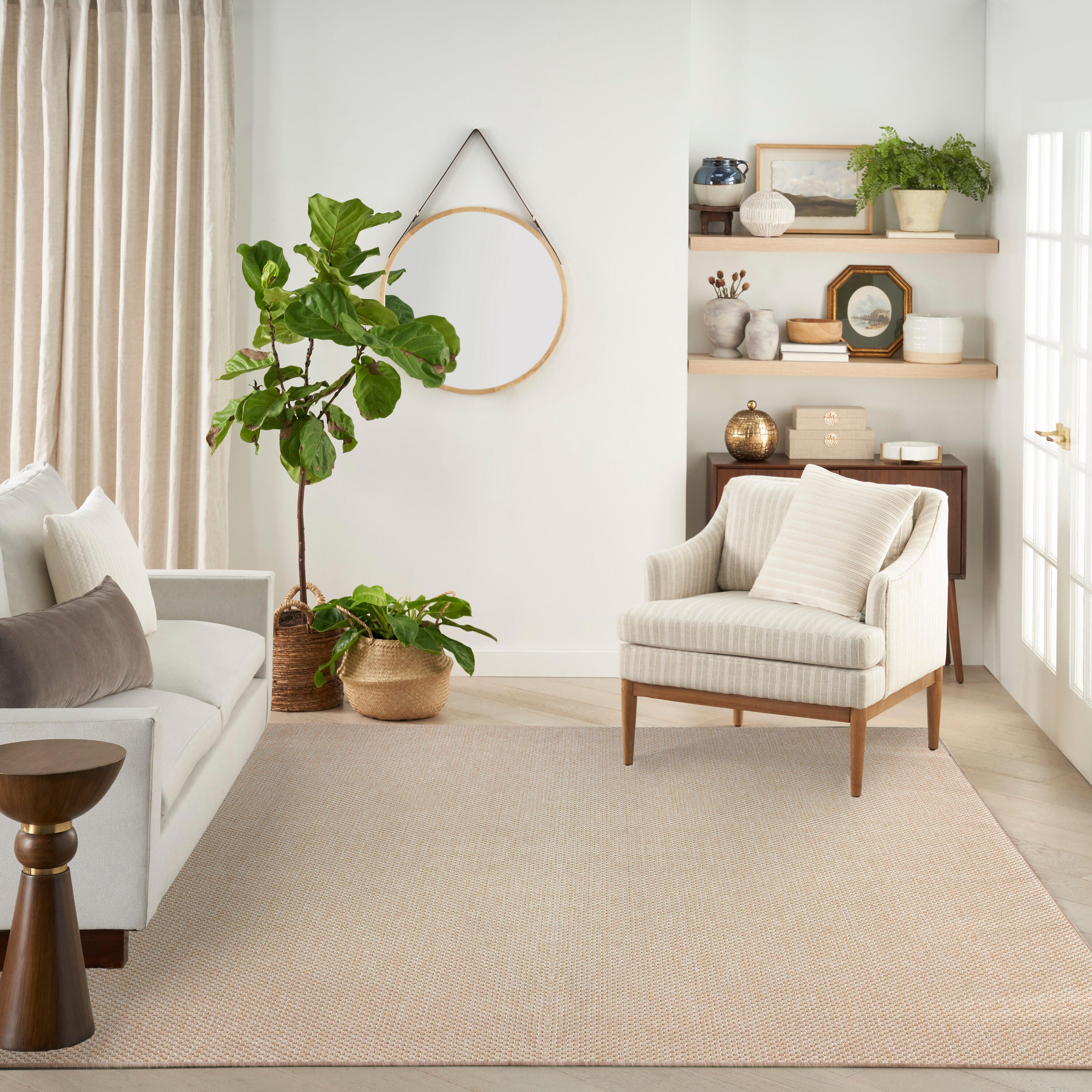 Nourison Home Tulum 9' x 12' Area Rug, Cream, large