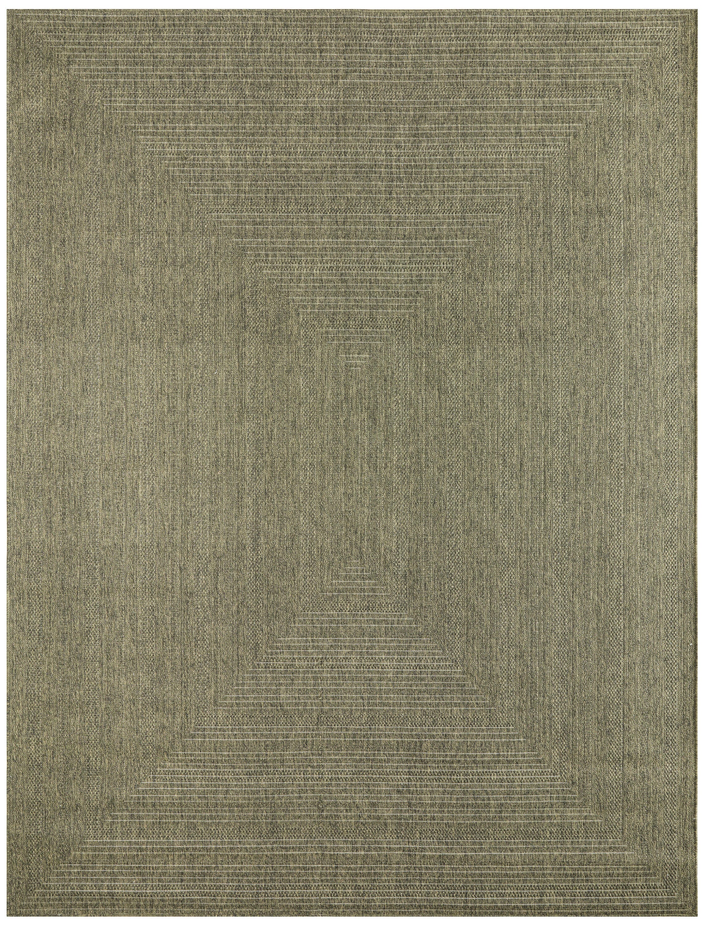 Nourison Home Tulum Geometric 10' x 14' Area Rug, Olive, large