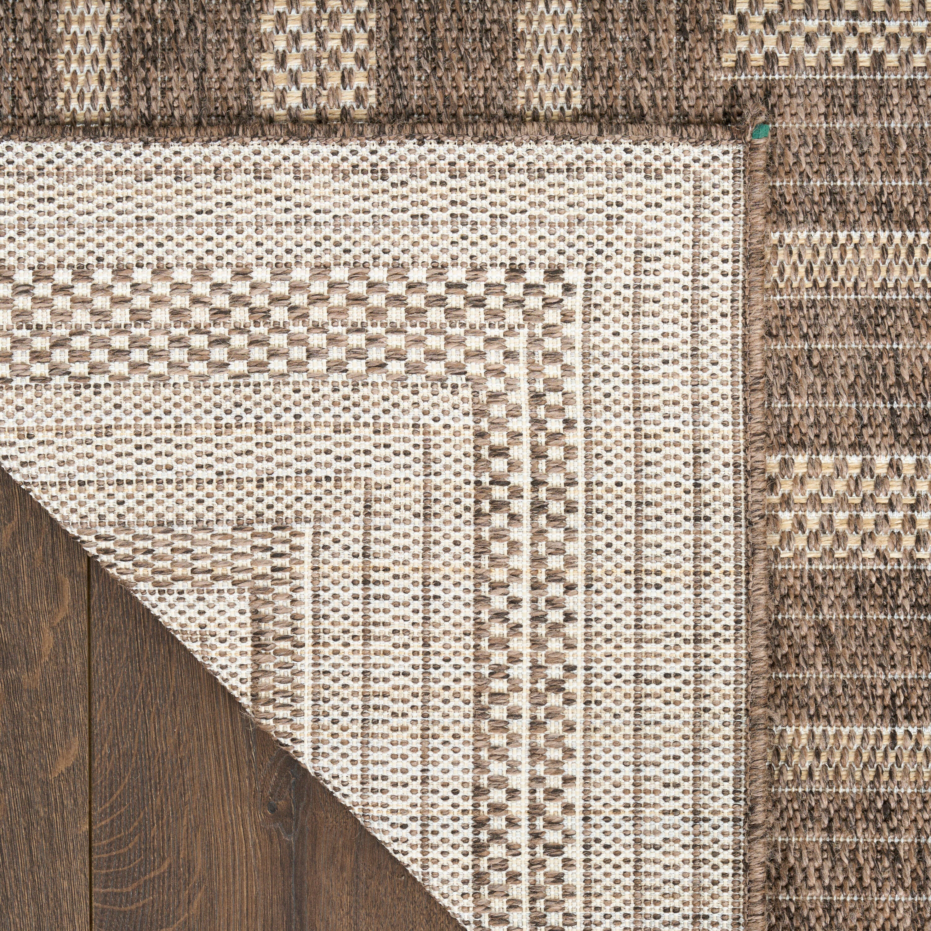 Nourison Home Tulum Geometric 2'2" x 10' Runner Rug, Brown, large
