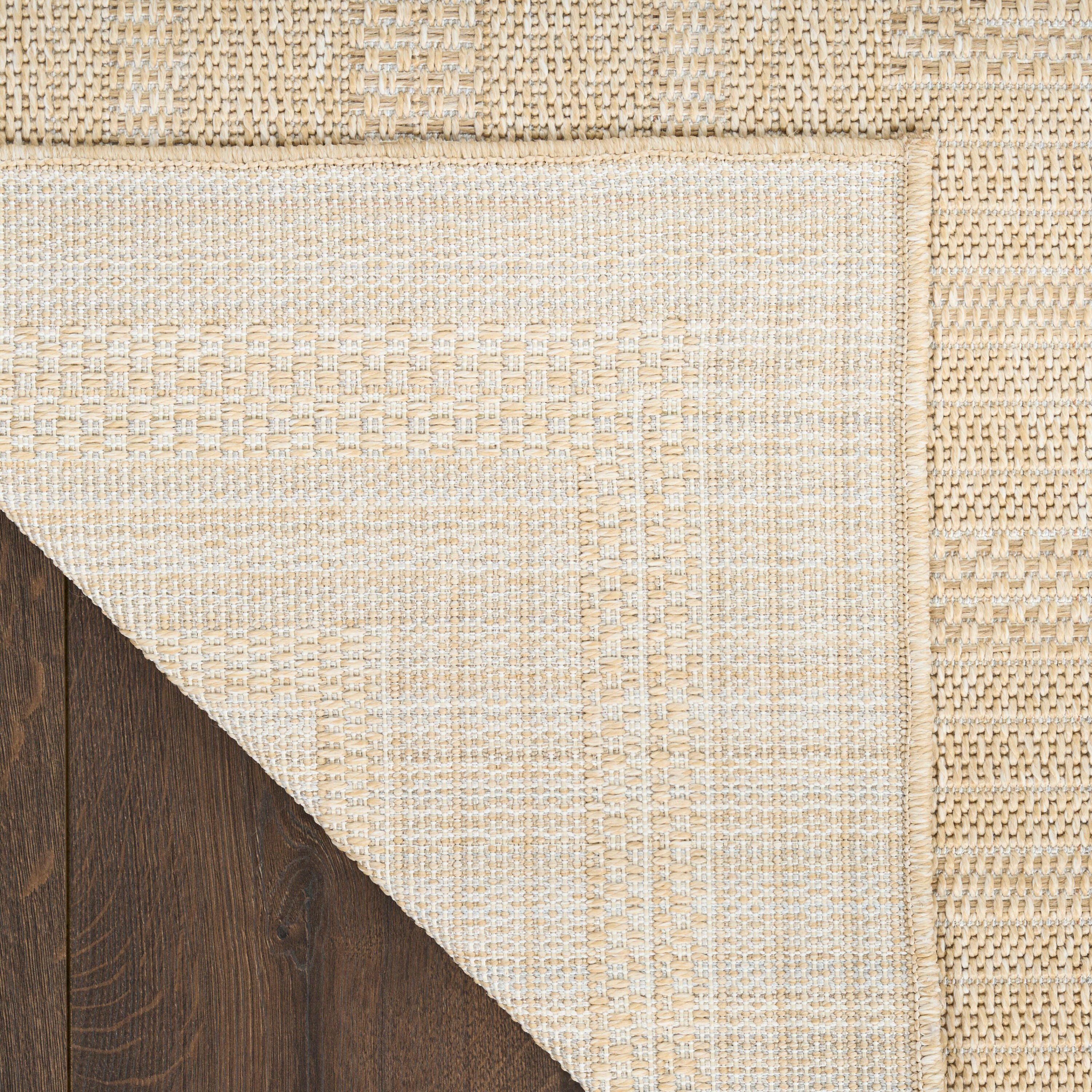 Nourison Home Tulum Geometric 2' x 6' Runner Rug, Cream, large
