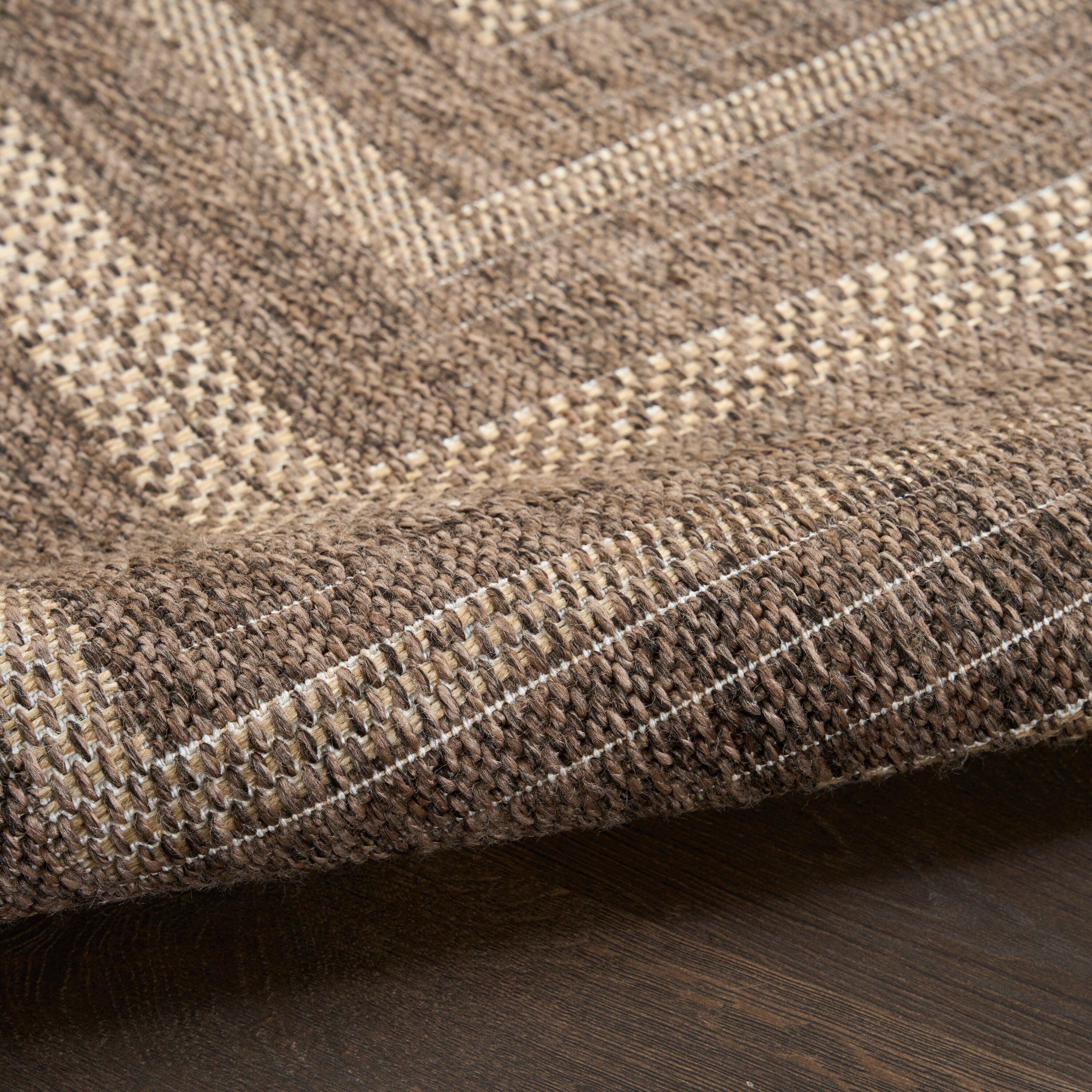 Nourison Home Tulum Geometric 2'2" x 8' Runner Rug, Brown, large
