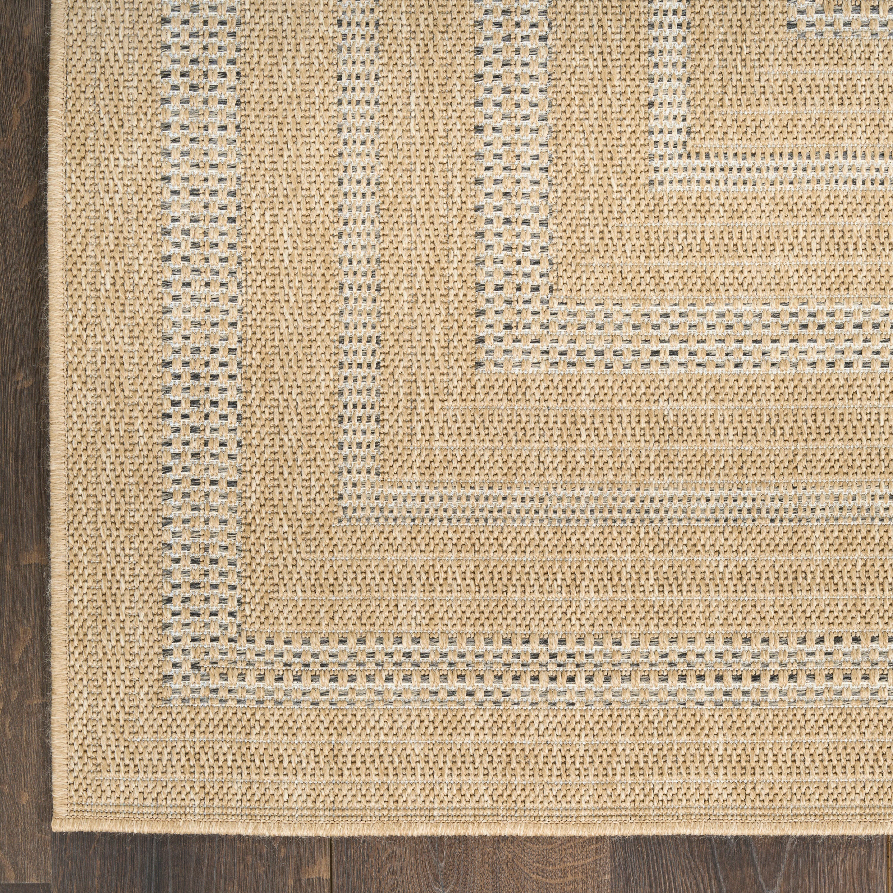 Nourison Home Tulum Geometric 3' x 5' Area Rug, Taupe/Gray, large